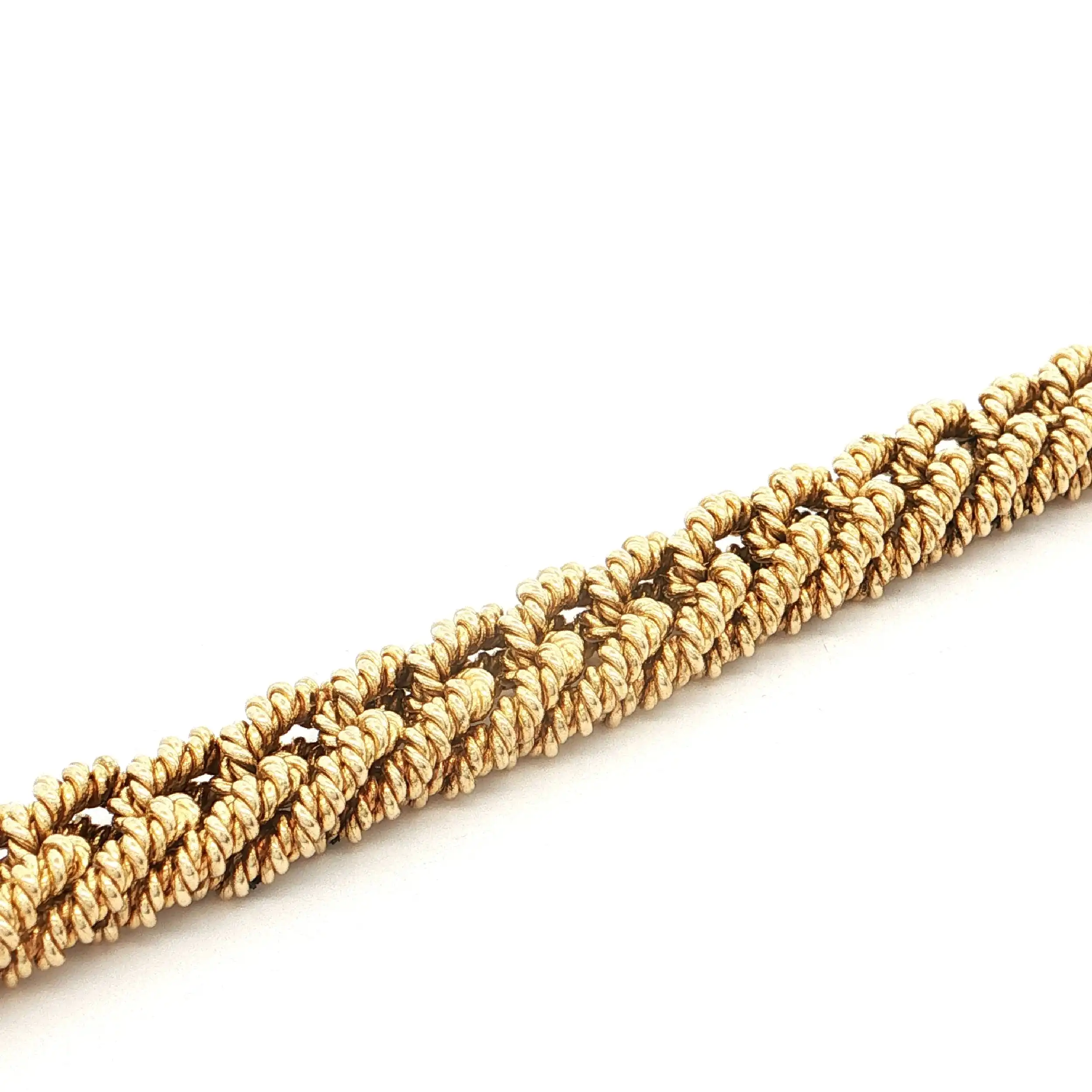 Armband Gelbgold geflochten