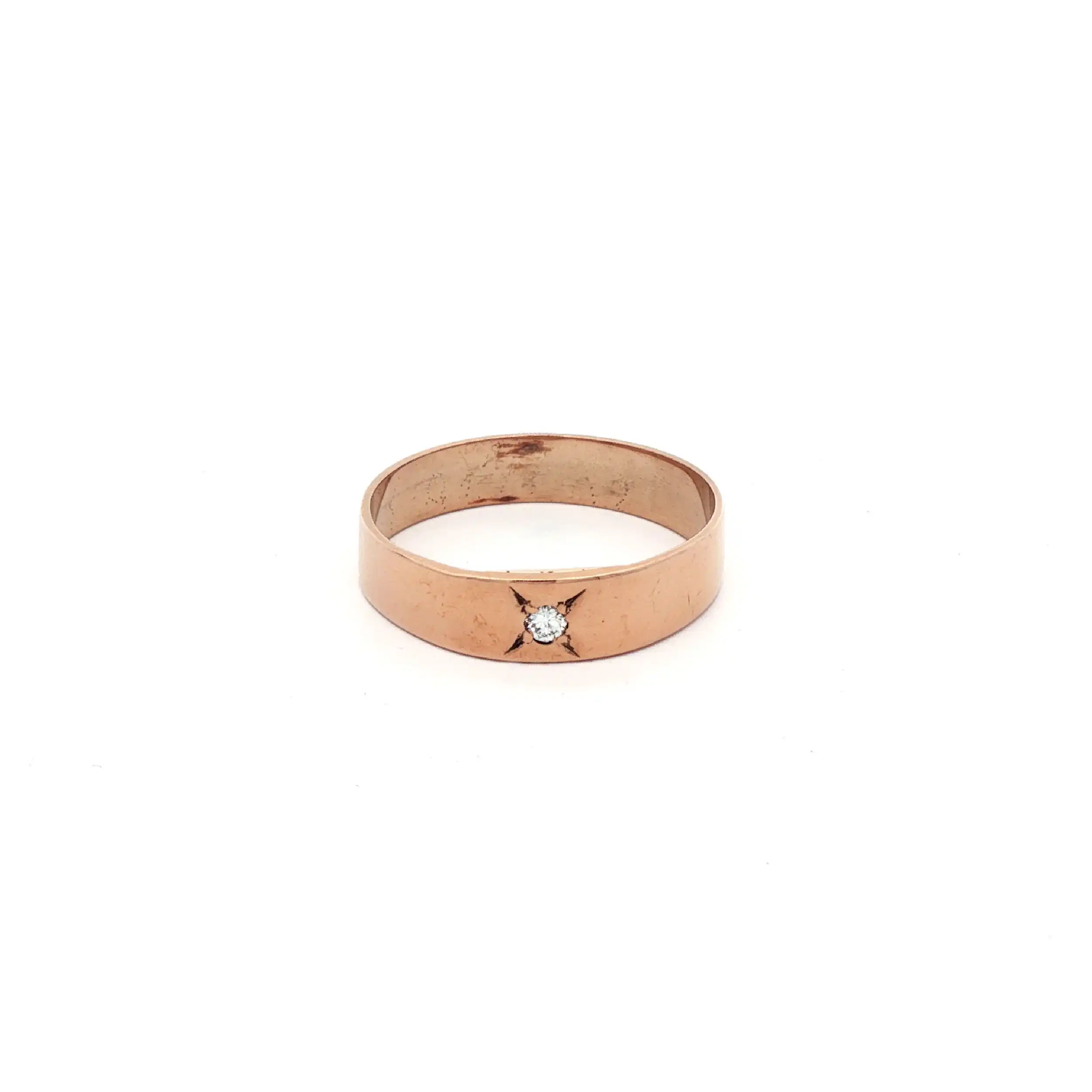Ring Rotgold mit Brillanten Ring Rotgold mit Brillanten