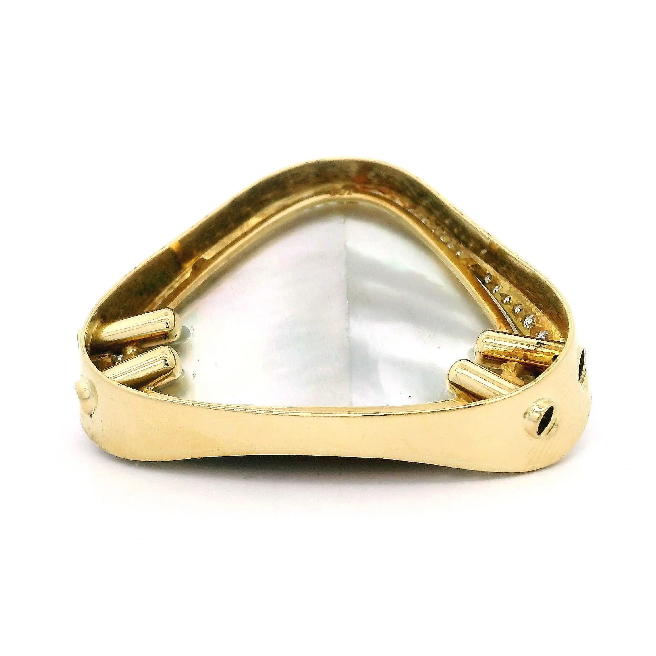 Anhänger /Perlenkettenschloß Gelbgold für Perle mit Brillanten Anhänger /Perlenkettenschloß Gelbgold für Perle mit Brillanten