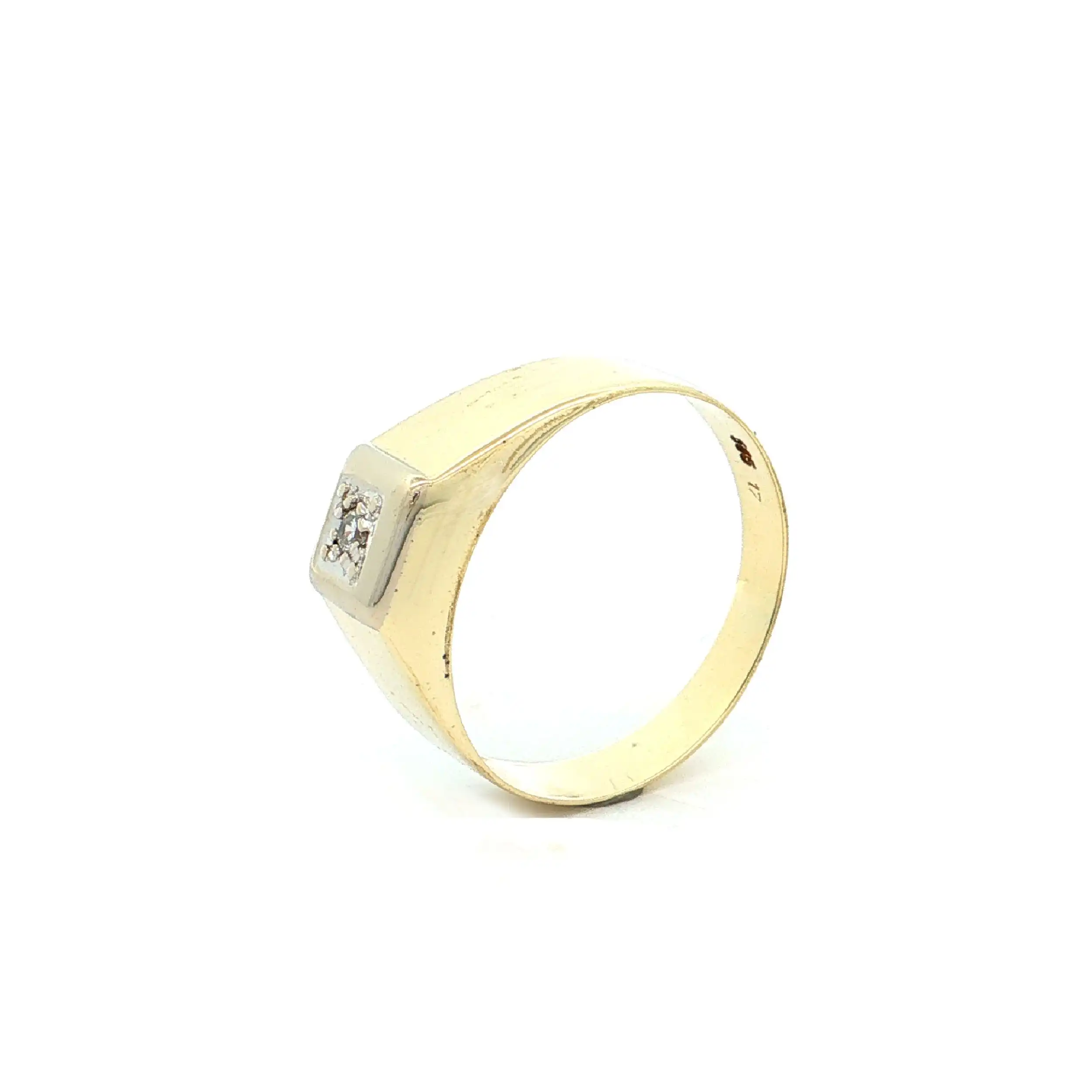 Ring Bicolor mit Brillant