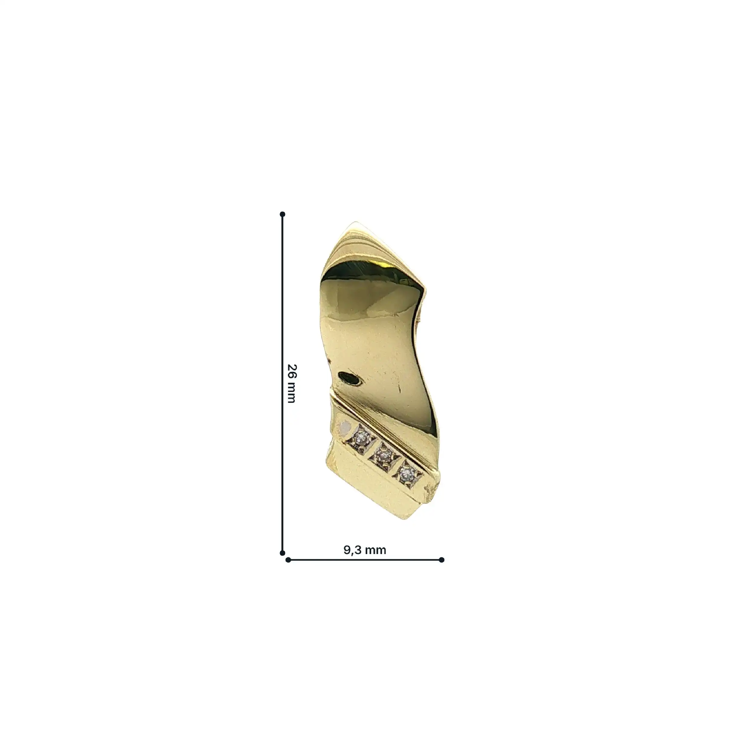 Anhänger Bicolor mit Brillanten, gravuert mit 0,03ct Anhänger Bicolor mit Brillanten, gravuert mit 0,03ct