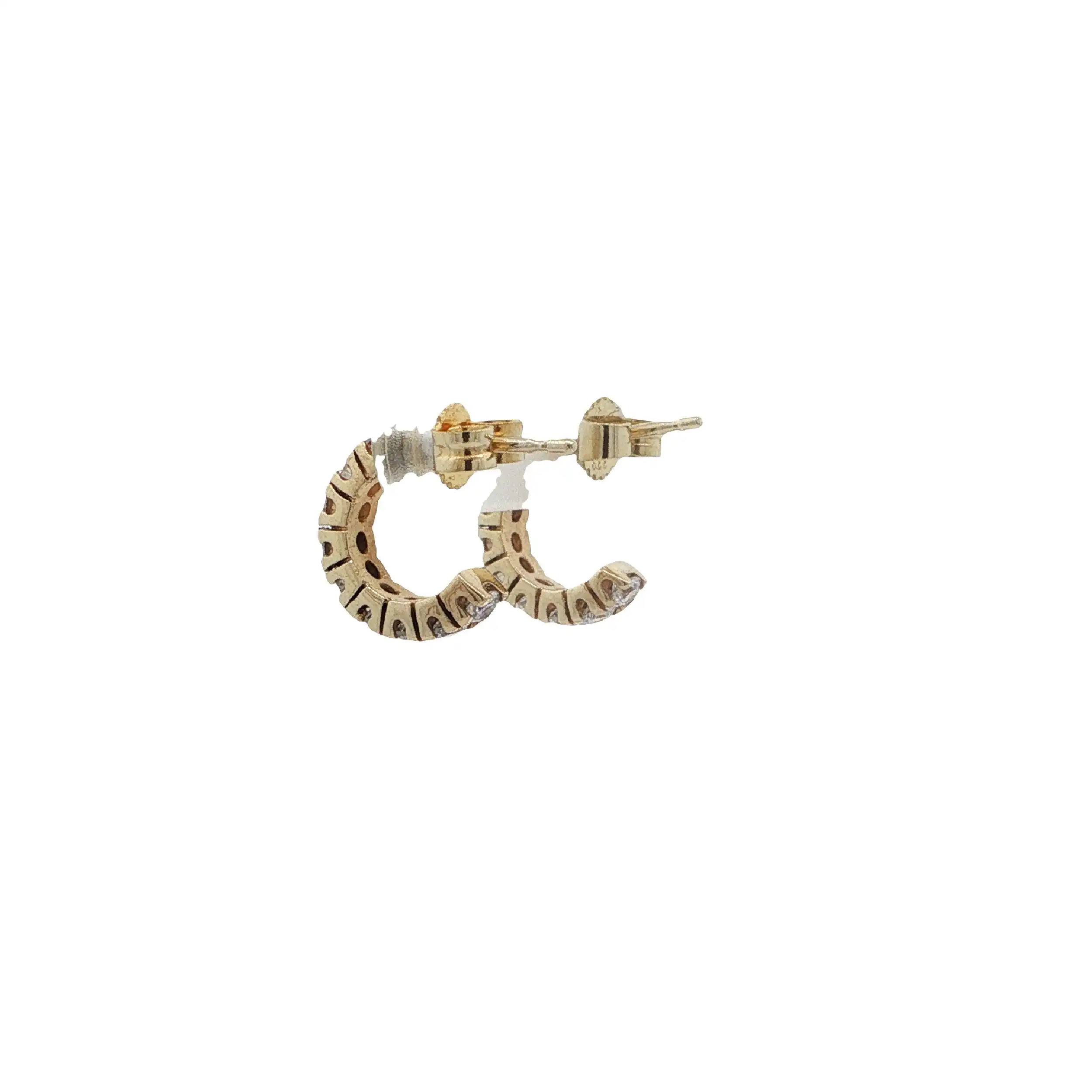 Ohrstecker Gelbgold mit Zirkonia