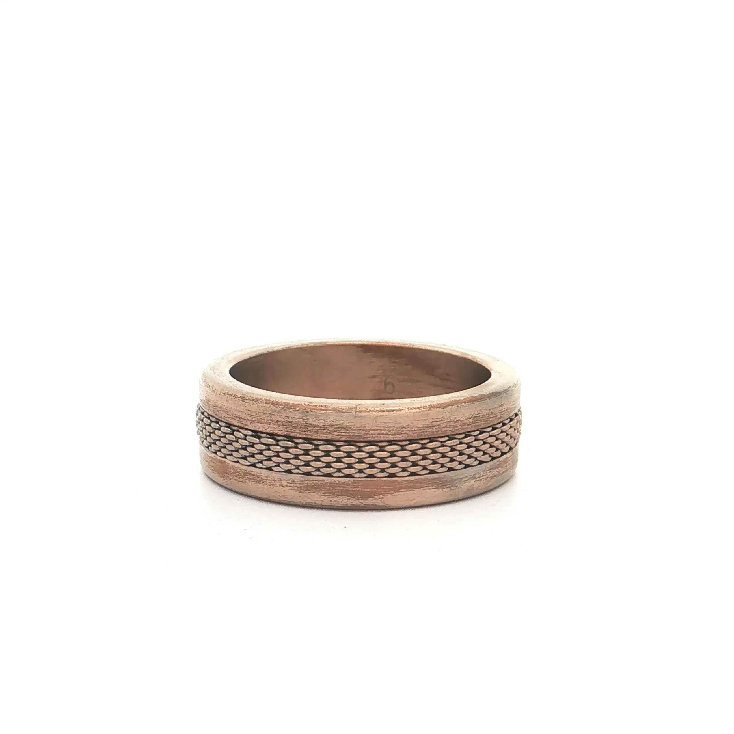 Ring Stahl rosévergoldet "Bering"