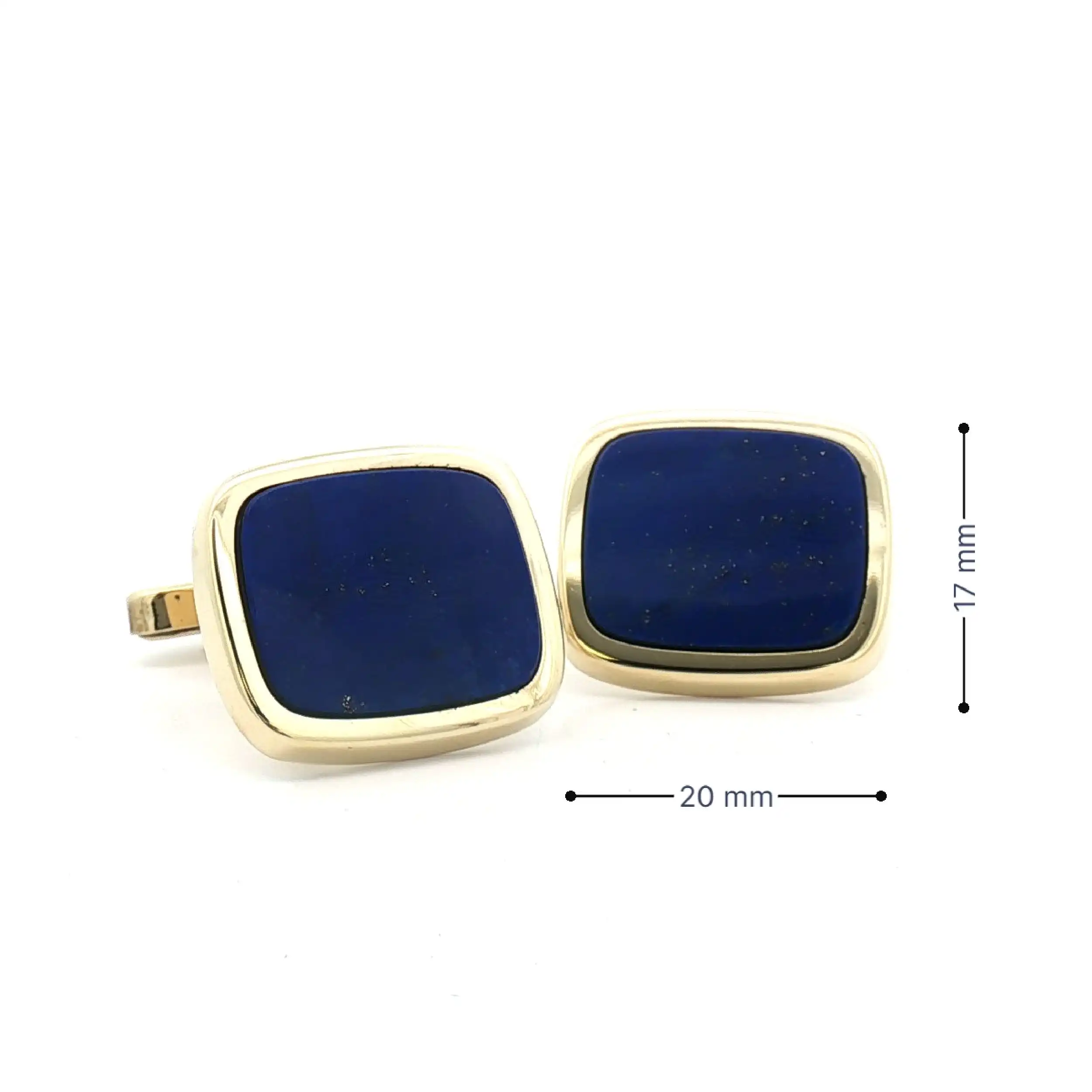 Manschettenknöpfe Gelbgold Lapislazuli Manschettenknöpfe Gelbgold Lapislazuli