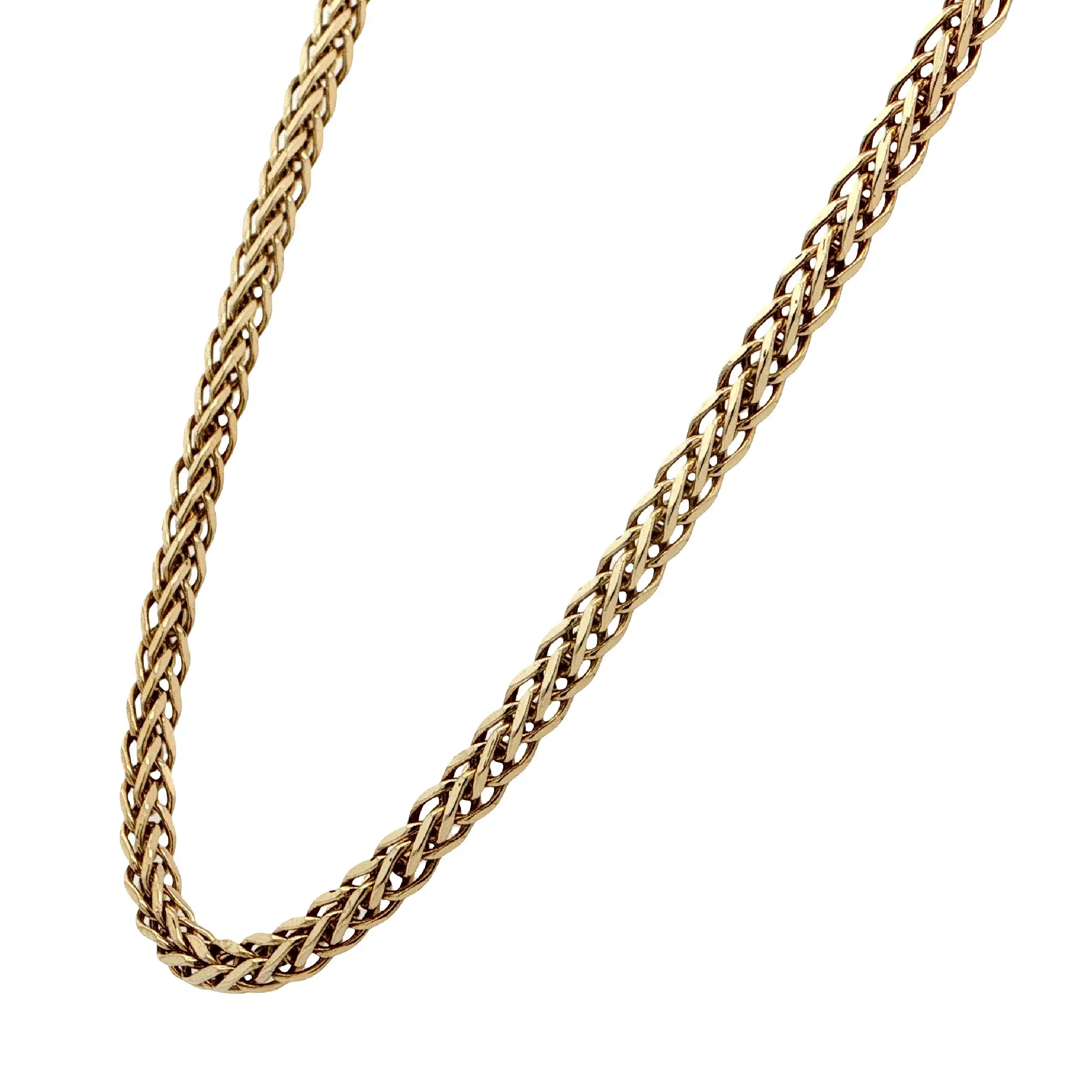 Zopfkette Gelbgold