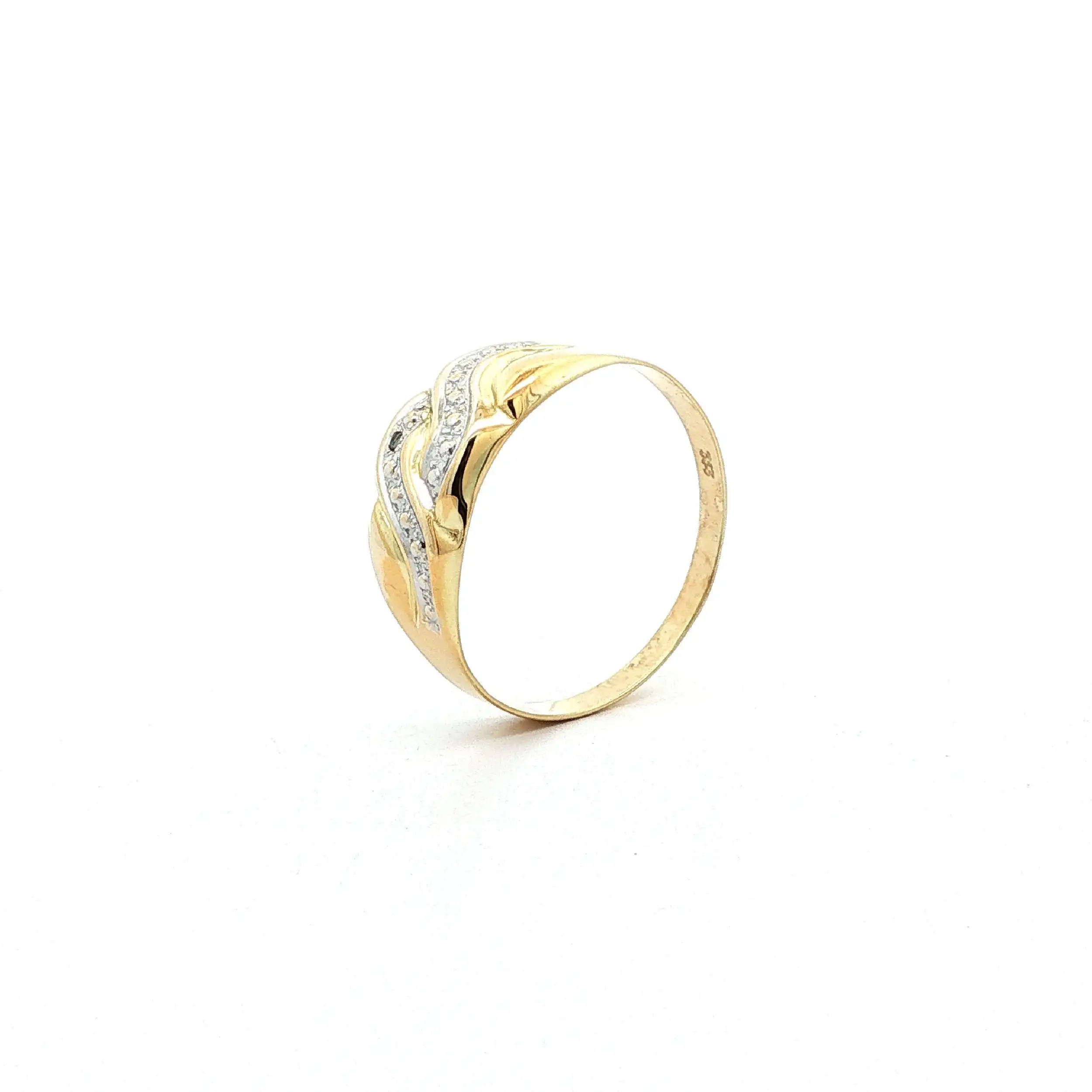 Ring Bicolor mit Diamant Ring Bicolor mit Diamant
