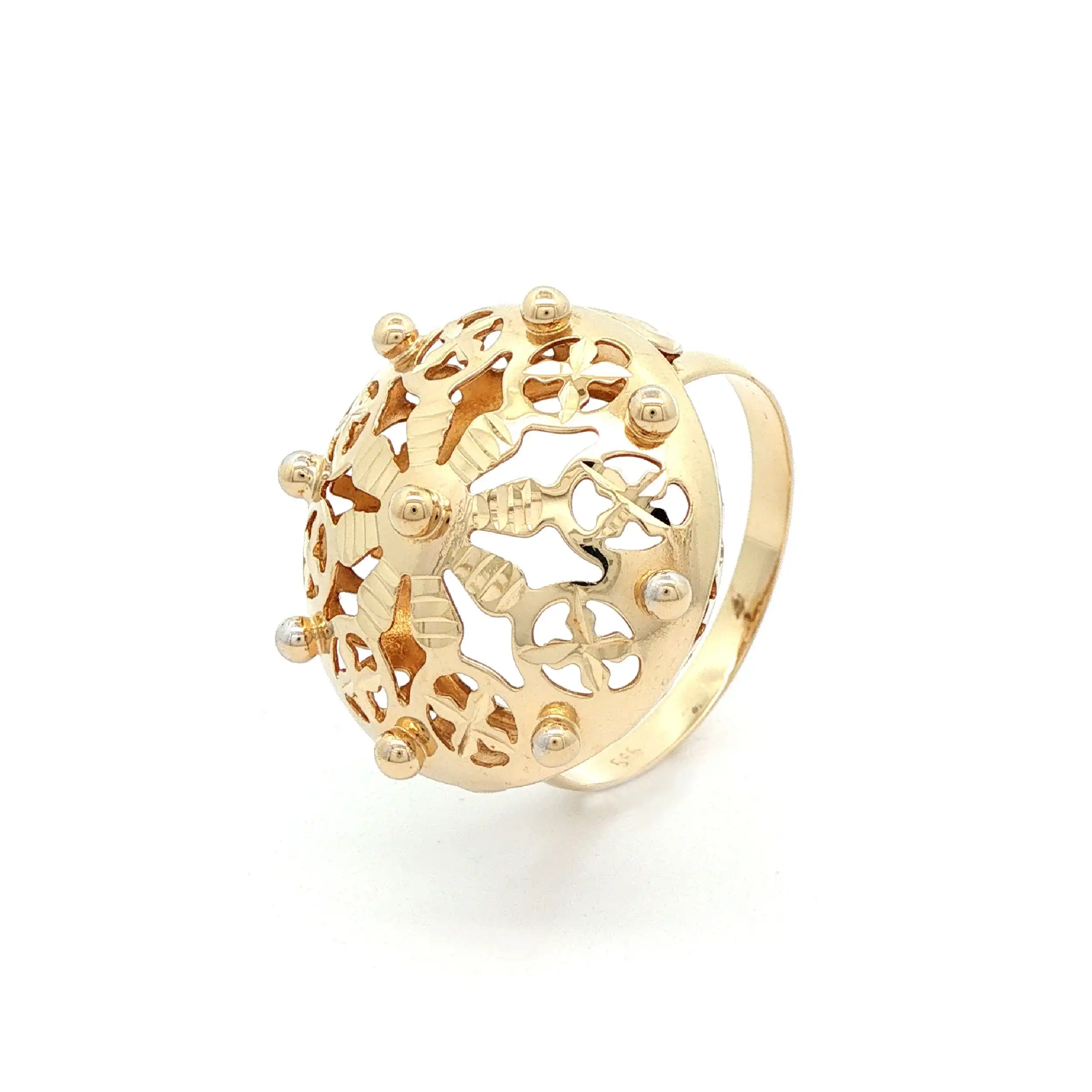 Ring Gelbgold durchbrochenes Muster