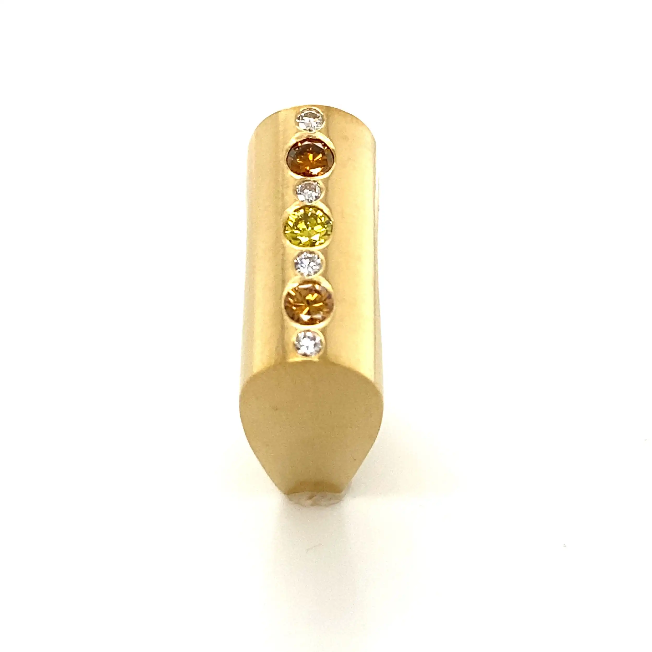 Ring Gelbgold mit Fancy-Brillanten