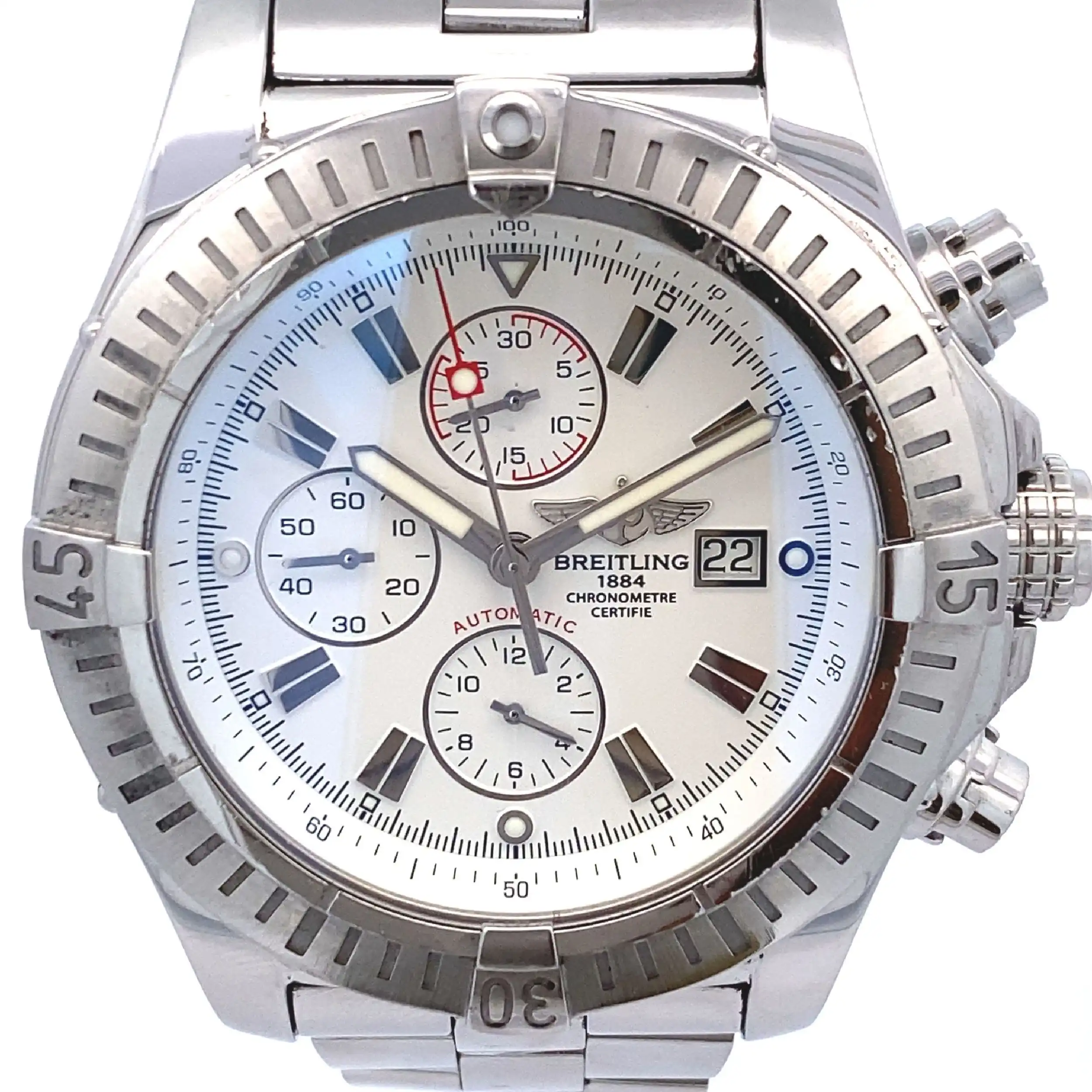 Herrenuhr Breitling Super Avenger A13370 mit Box Herrenuhr Breitling Super Avenger A13370 mit Box