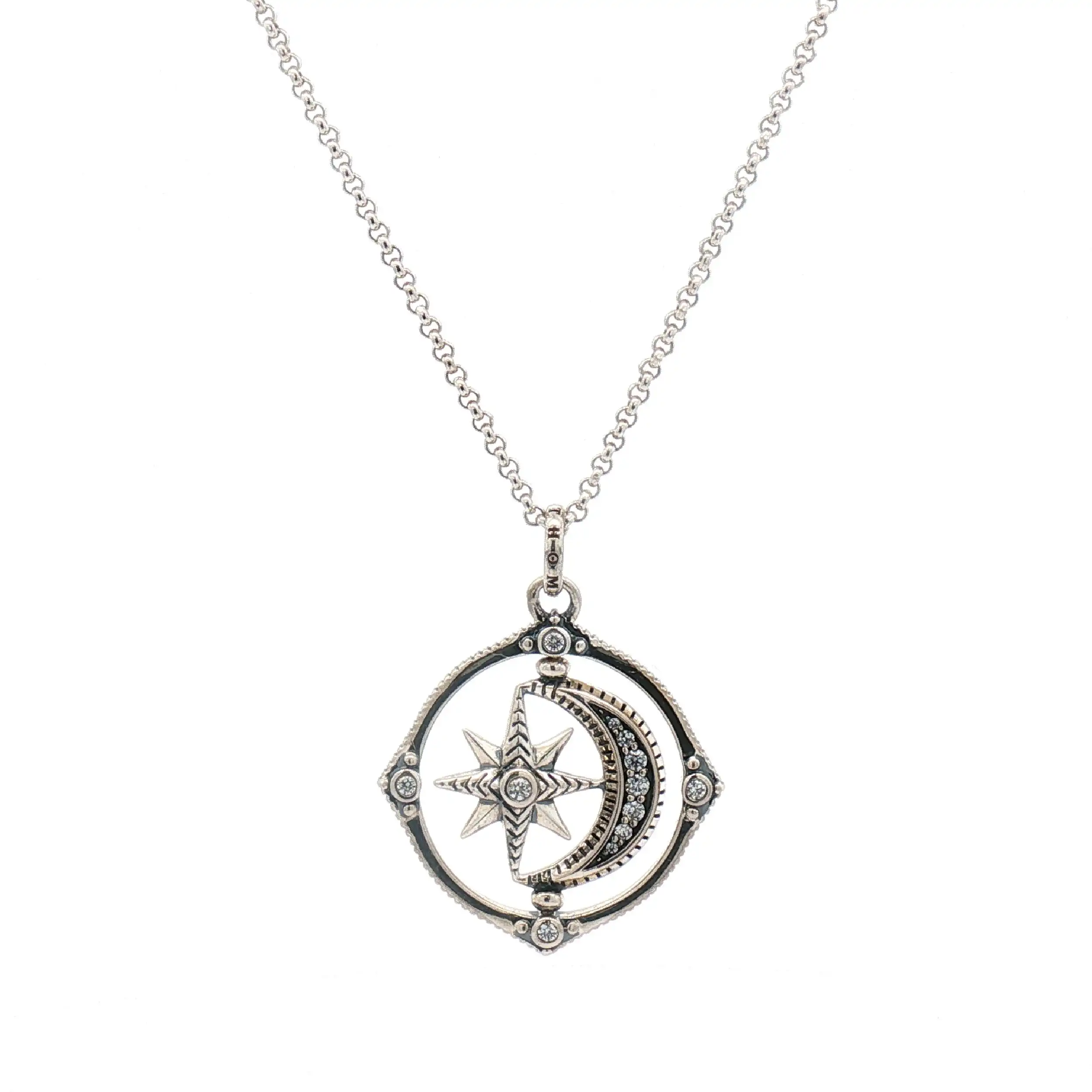 Kette Silber mit Mond und Stern Thomas Sabo mit Zirkoniastein