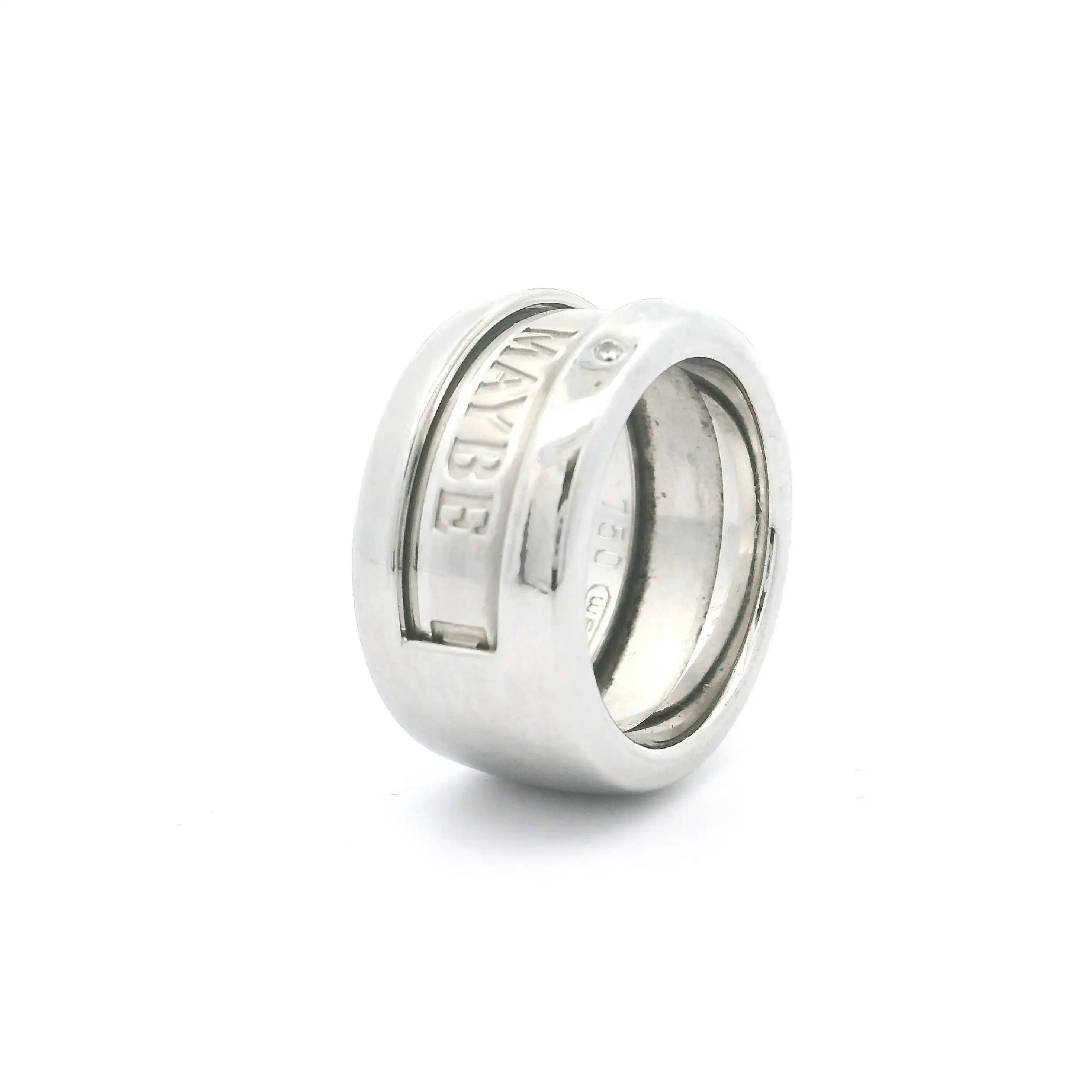 Ring Weißgold Wempe YES NO MAYBE mit Brillant Ring Weißgold Wempe YES NO MAYBE mit Brillant