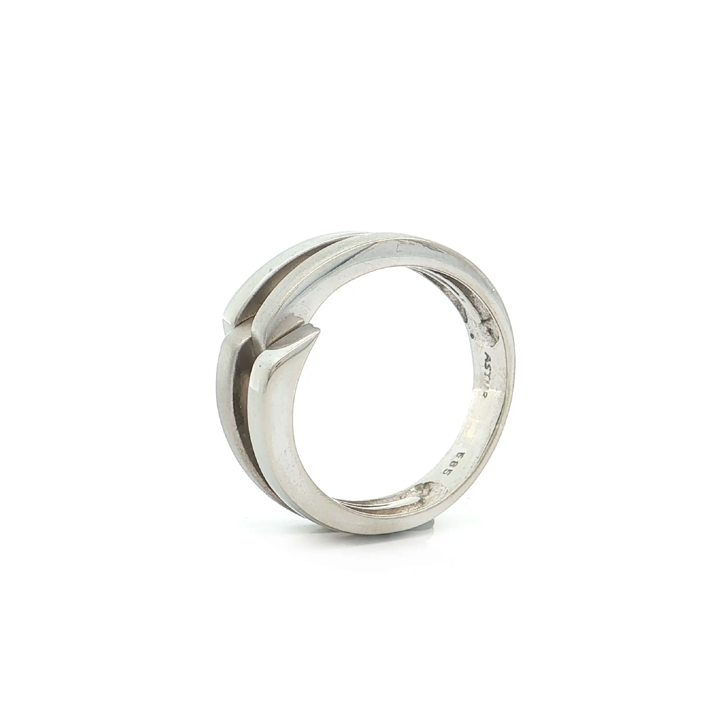 Ring Weißgold teilmattiert Ring Weißgold teilmattiert