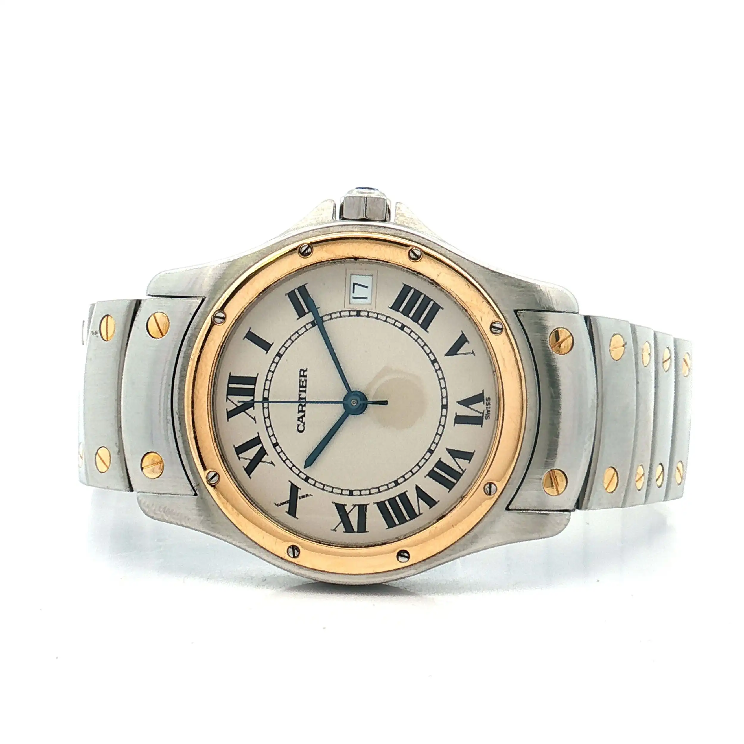 Herrenuhr Cartier Santos Ronde 1910 automatic Stahl / Gold Herrenuhr Cartier Santos Ronde 1910 automatic Stahl / Gold