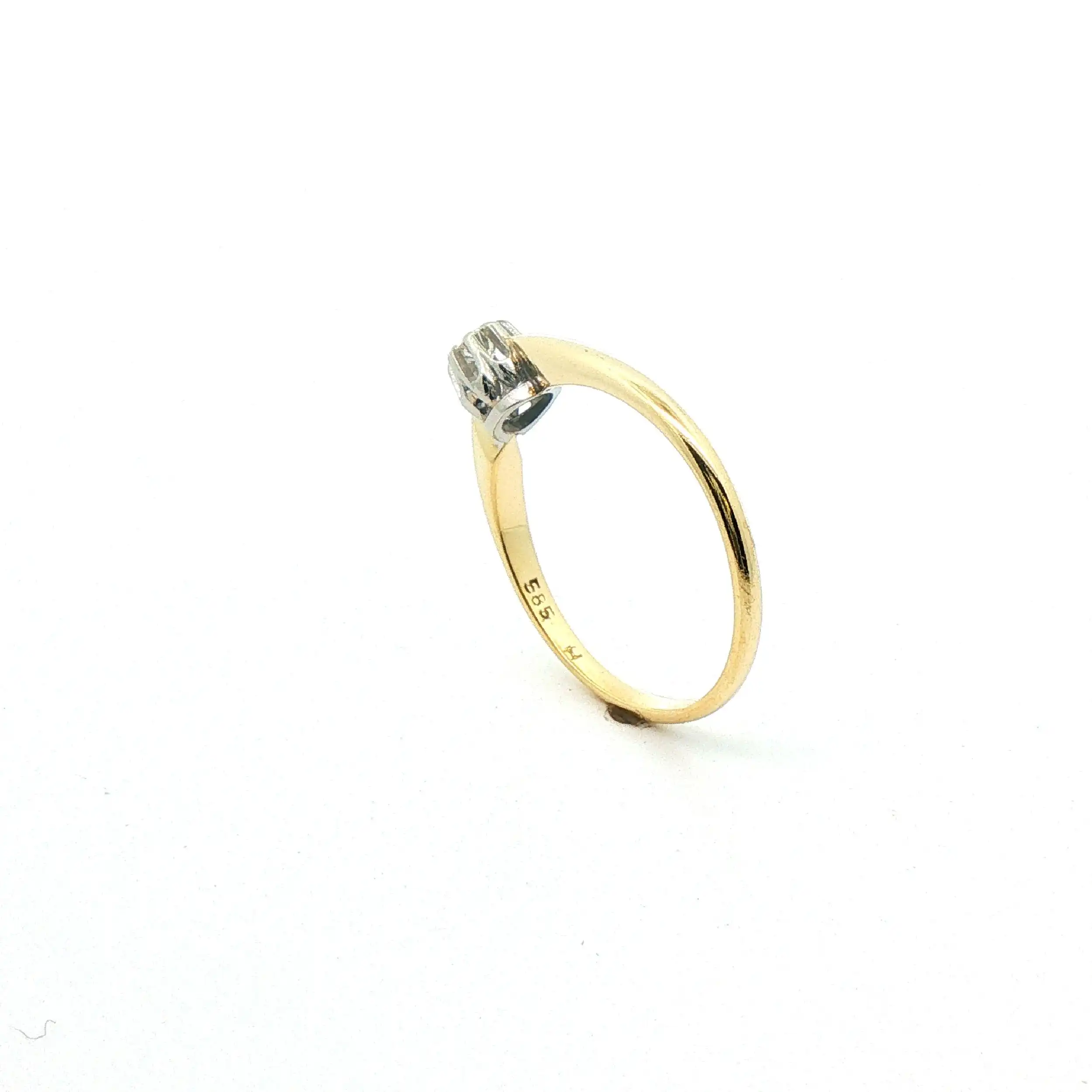 Ring Bicolor mit Brillant Ring Bicolor mit Brillant