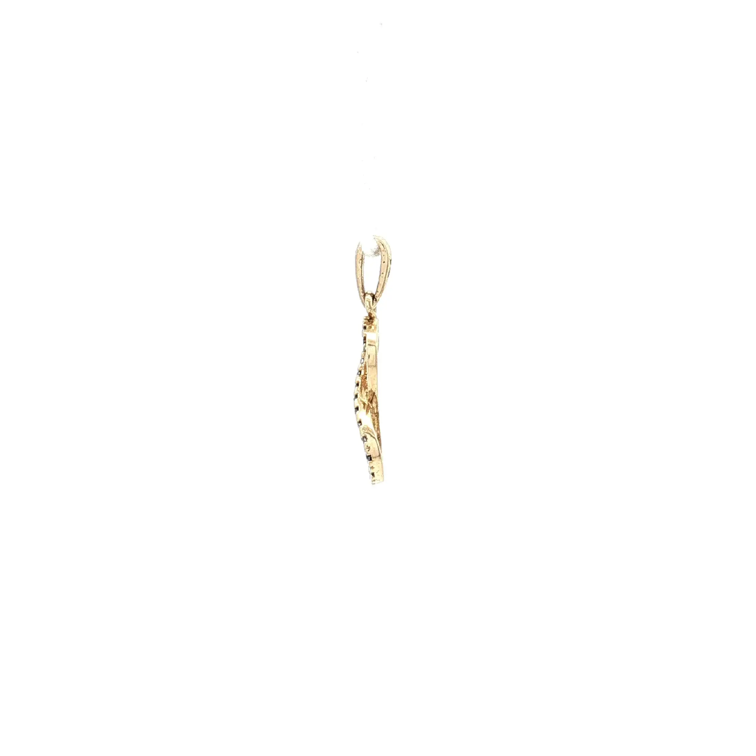 Unendlichkeitsanhängerchen Gelbgold mit Zirkonia