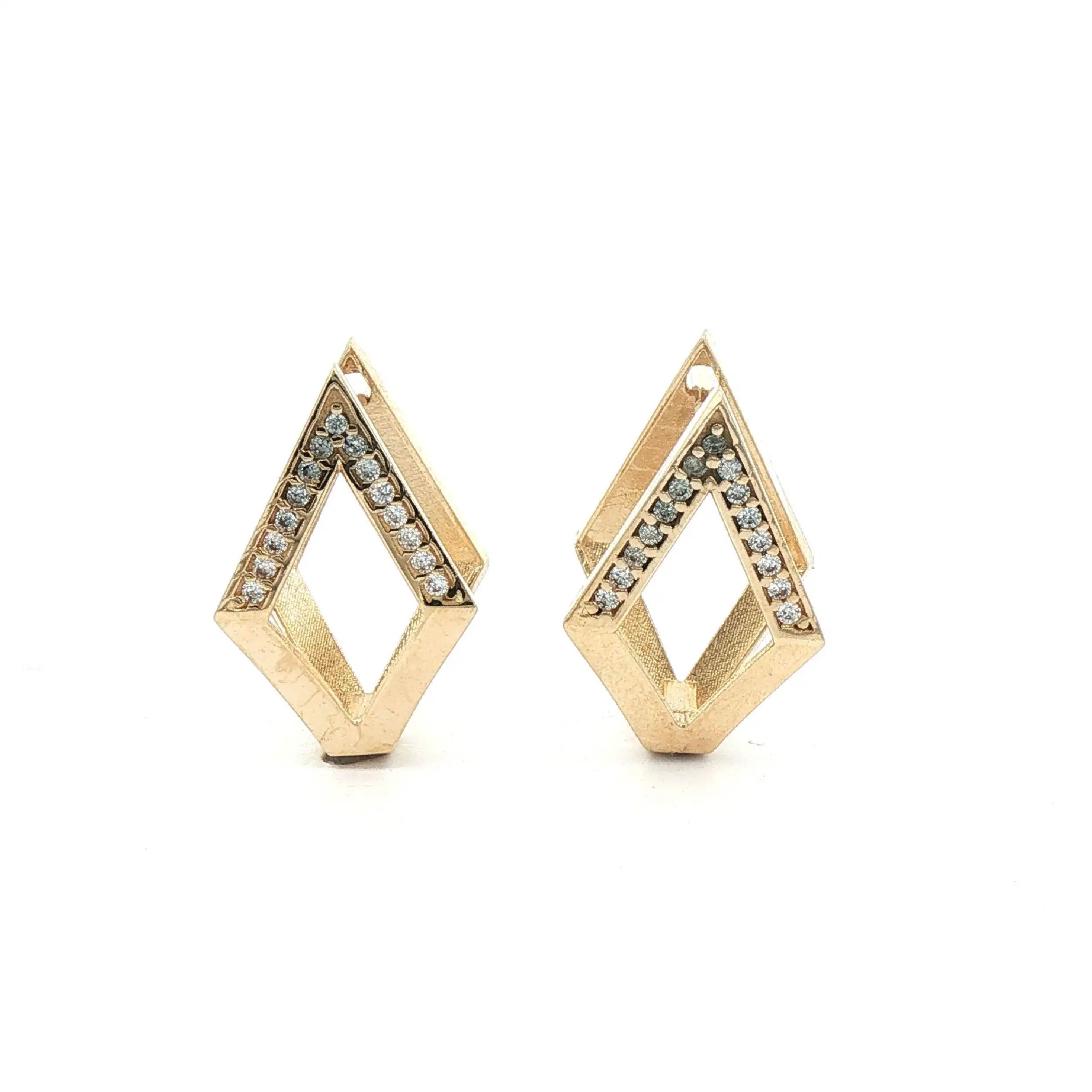 Ohrstecker Gelbgold mit Zirkonia