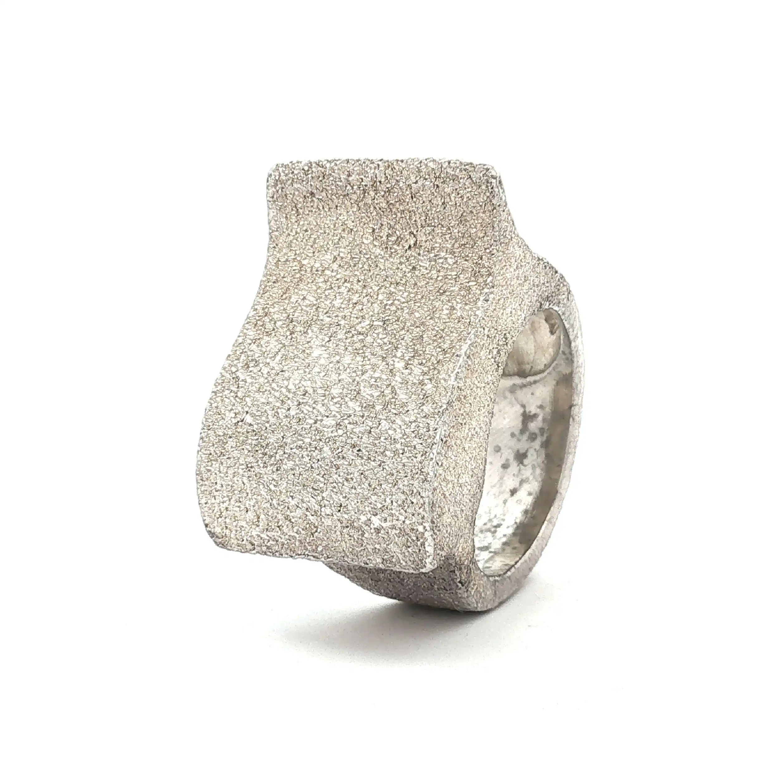 Ring Silber gehämmert