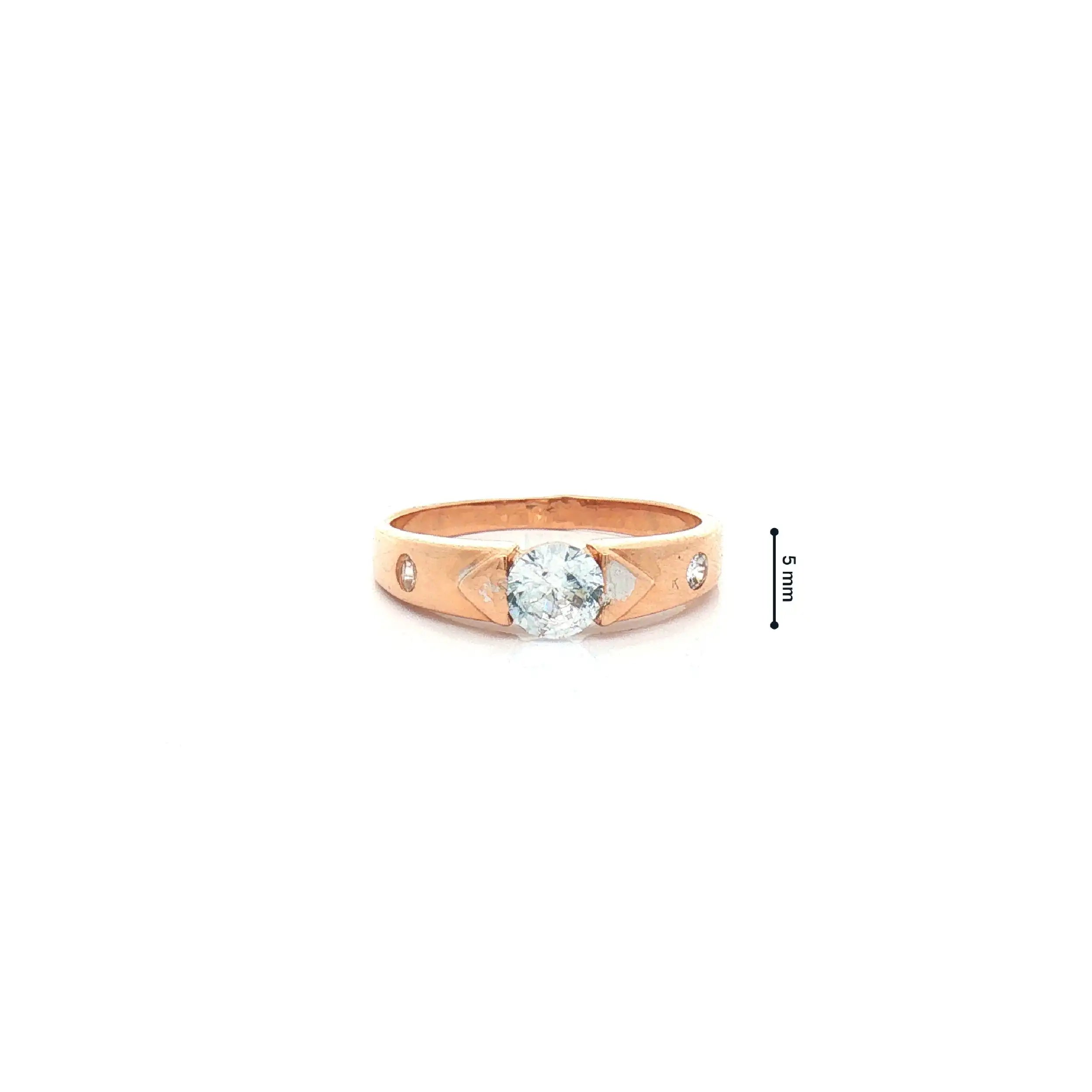 Ring Rotgold mit Zirkonia Ring Rotgold mit Zirkonia