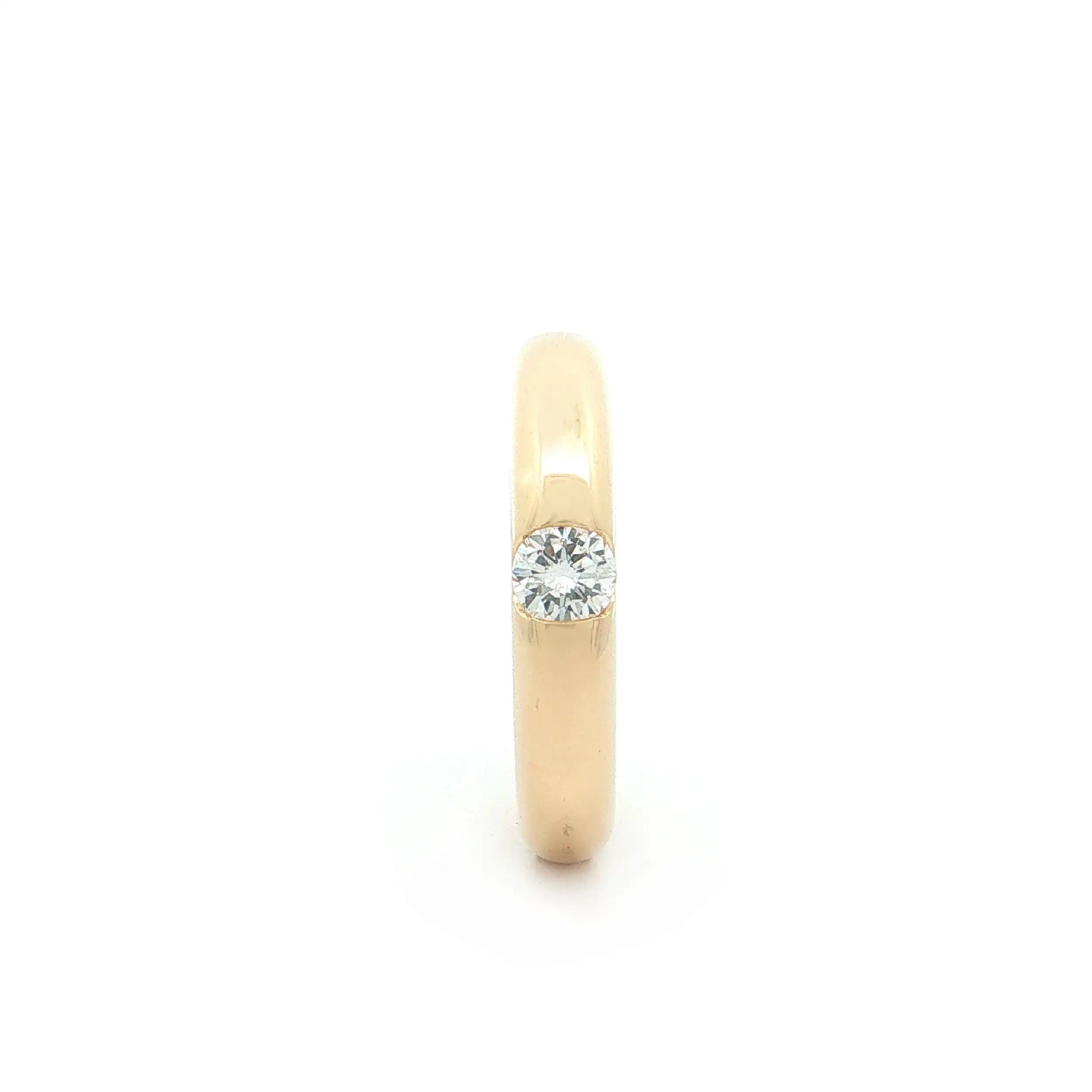 Ring Gelbgold mit Brillant "Cartier" graviert mit 0,25ct