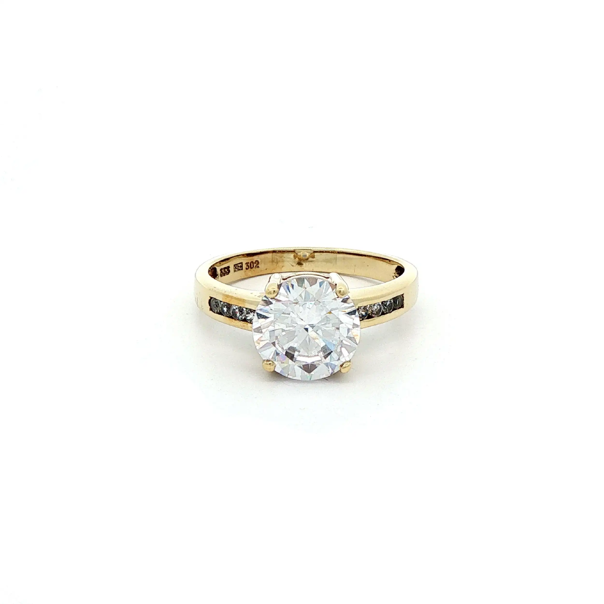 Ring Gelbgold mit Zirkonia Ring Gelbgold mit Zirkonia