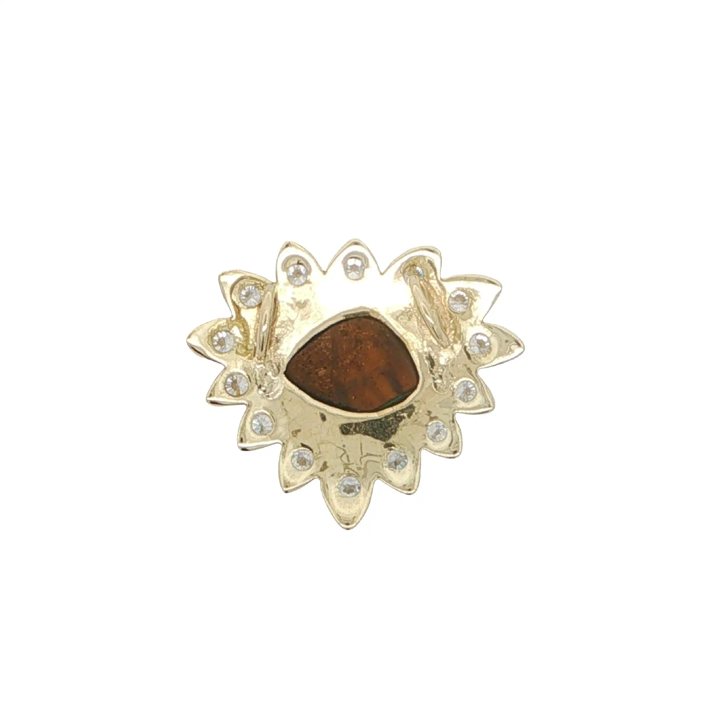 Anhänger Gelbgold mit Opaltriplette & Zirkonia