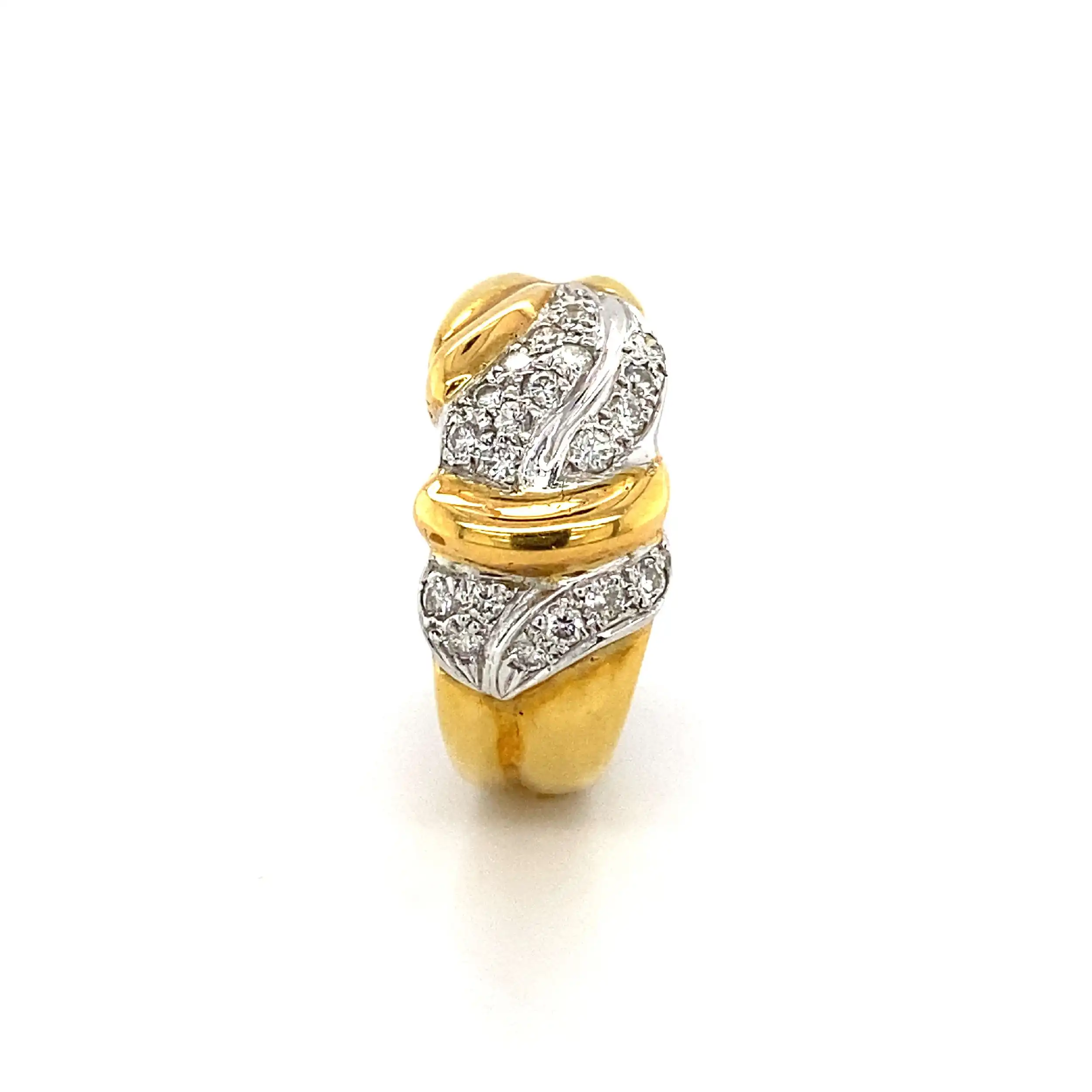 Ring Bicolor mit Brillanten Ring Bicolor mit Brillanten