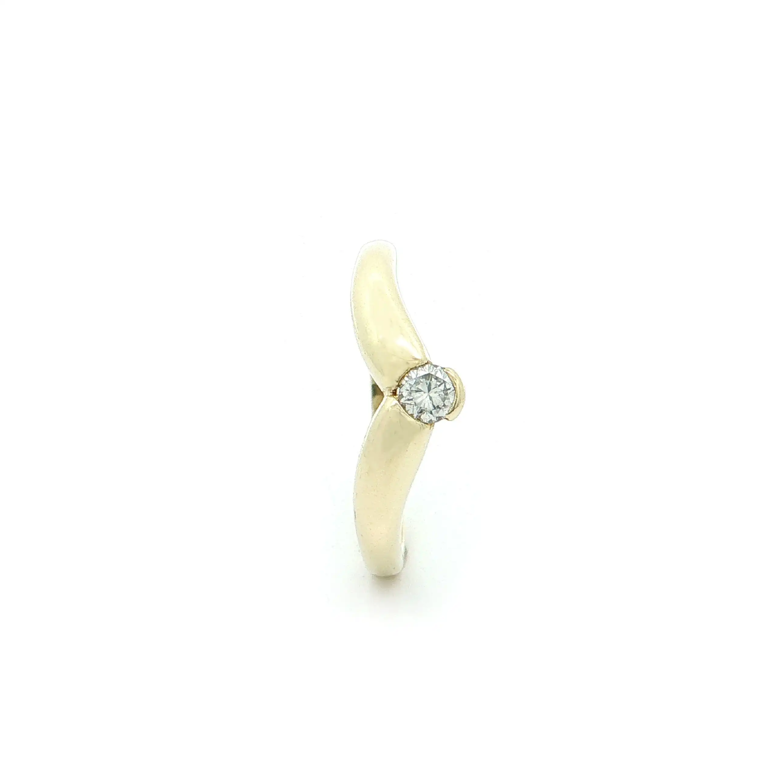 Solitärring Gelbgold mit Brillant