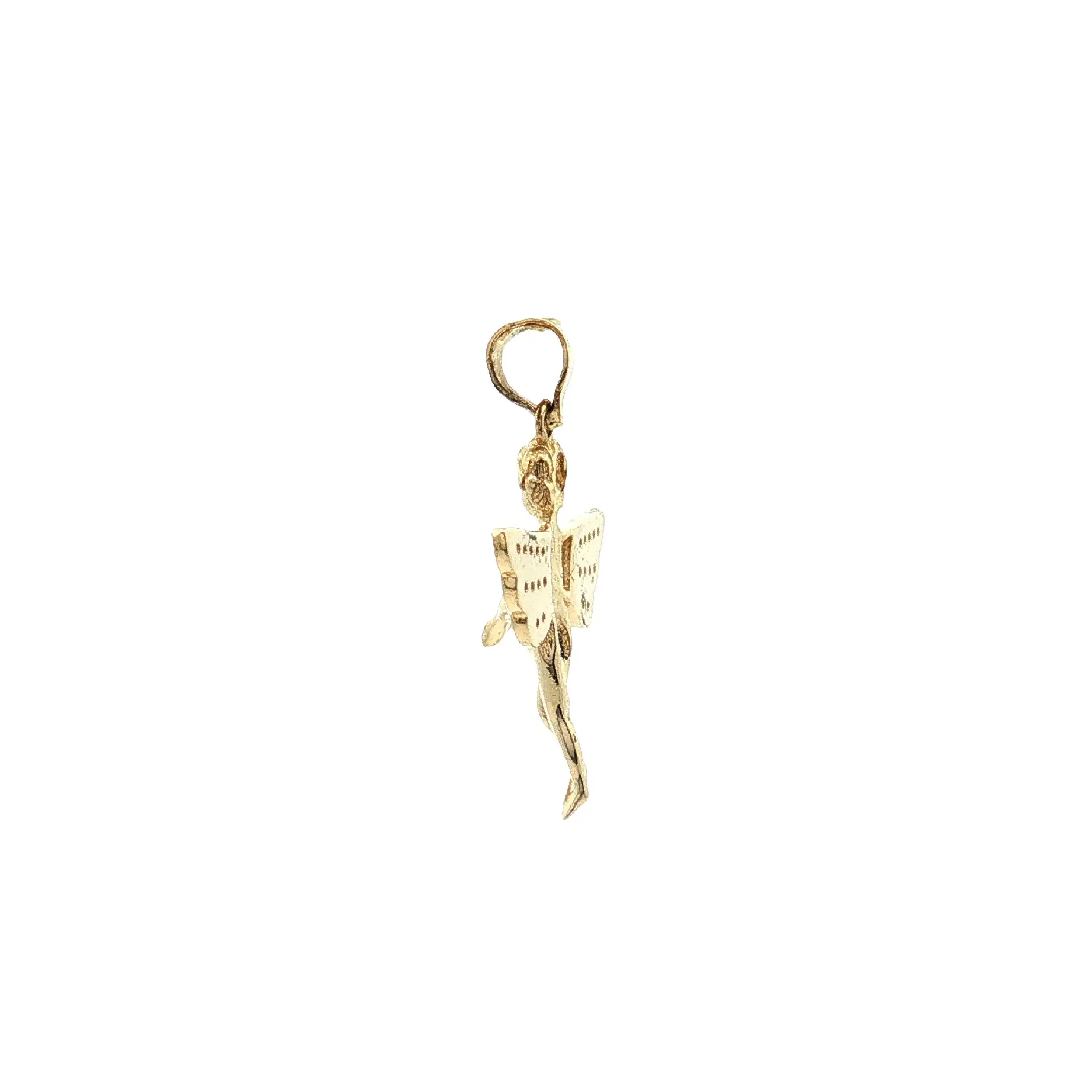 Anhänger Gelbgold Engel mit Zirkonia