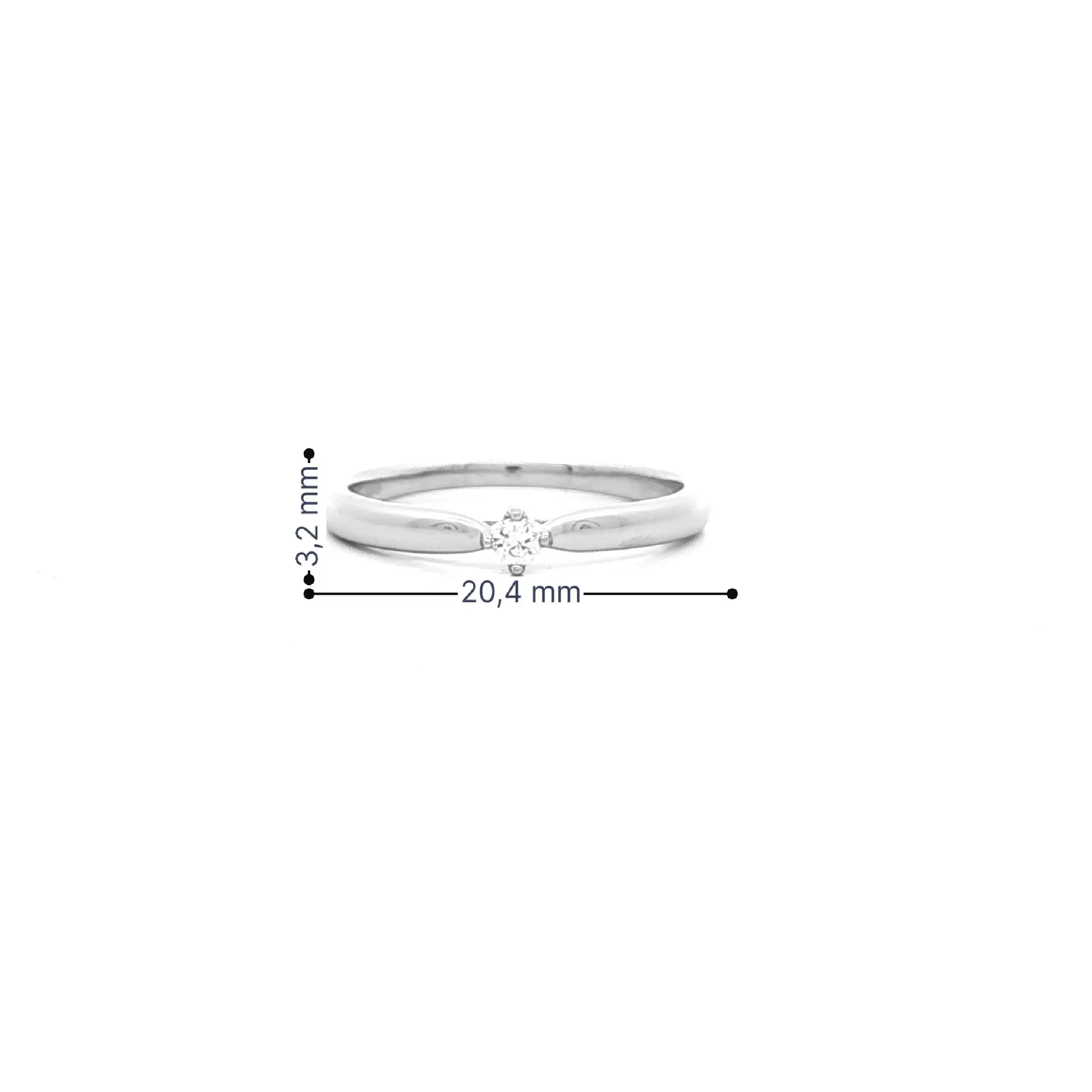 Solitärring Platin mit Brillant Solitärring Platin mit Brillant