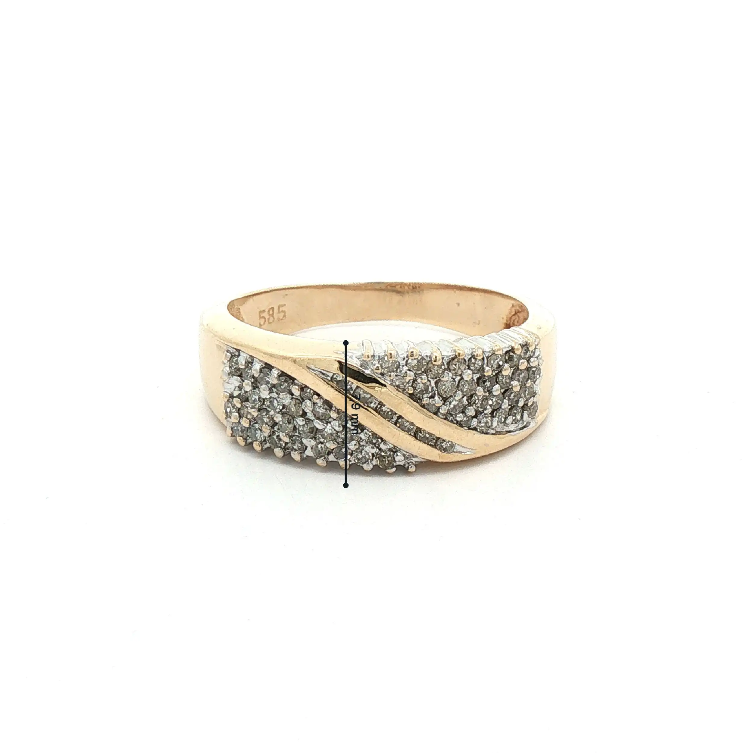 Ring Gelbgold mit Diamanten