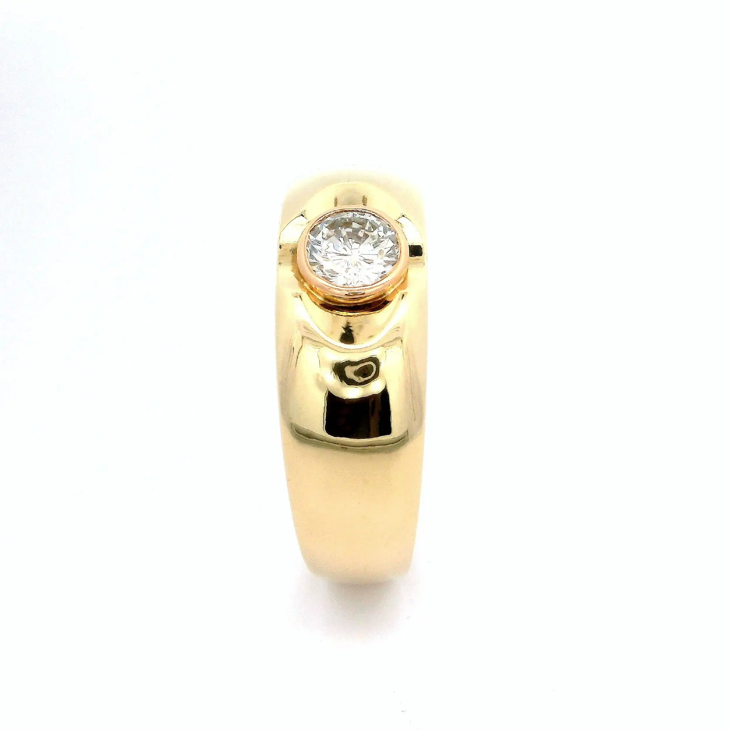 Solitärring Gelbgold mit Brillant