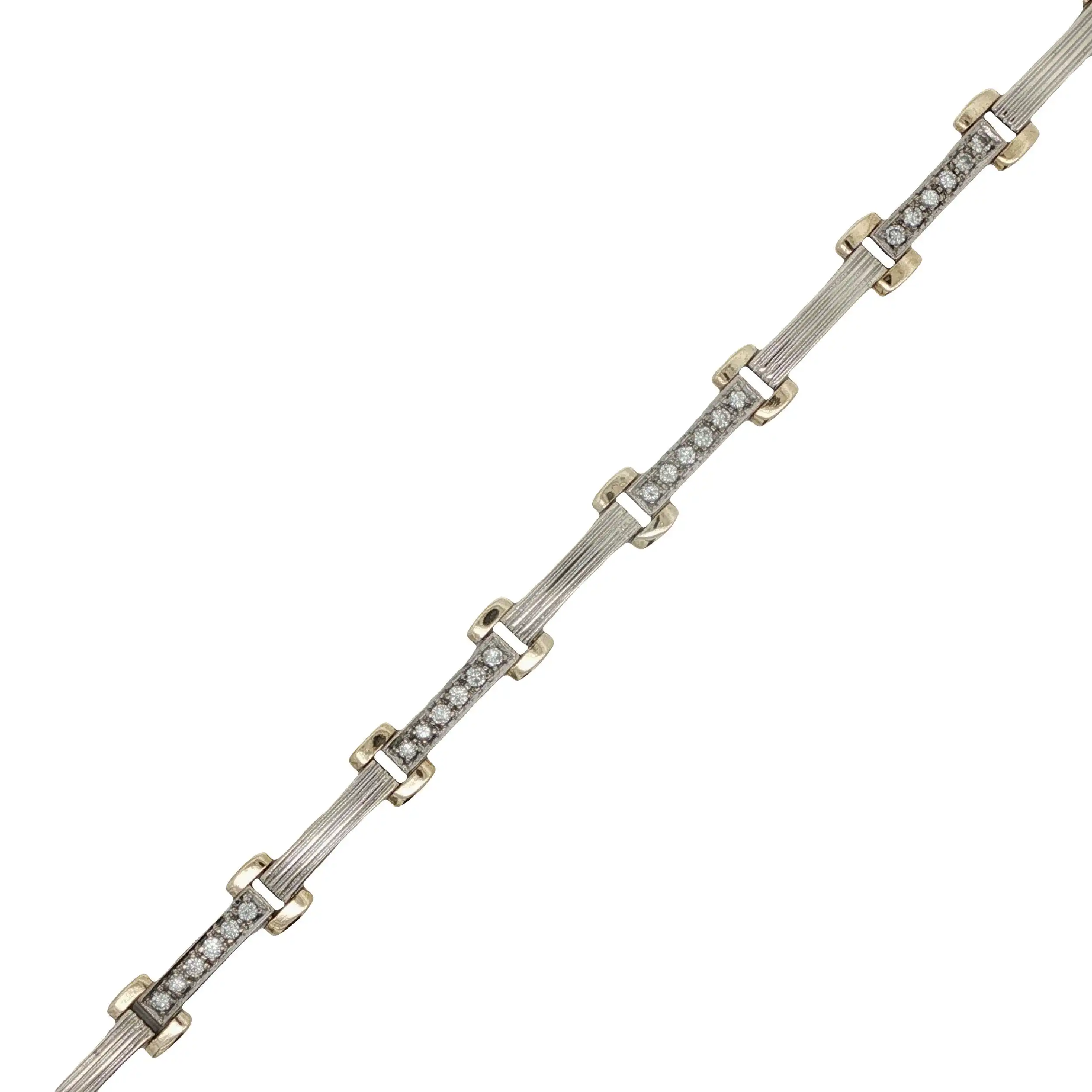 Armband Bicolor mit Brillanten Armband Bicolor mit Brillanten
