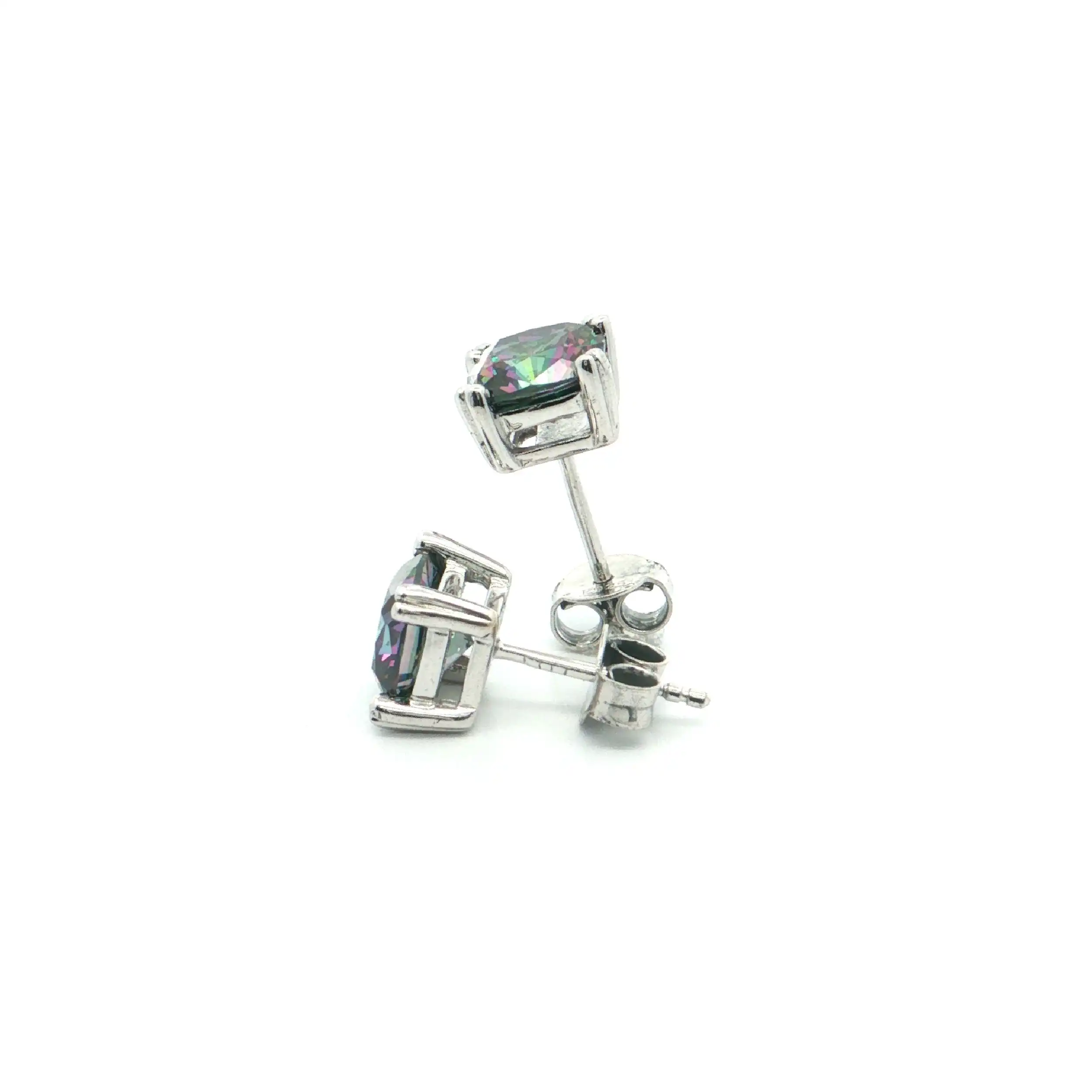 Ohrstecker Silber mit Mystic Topas