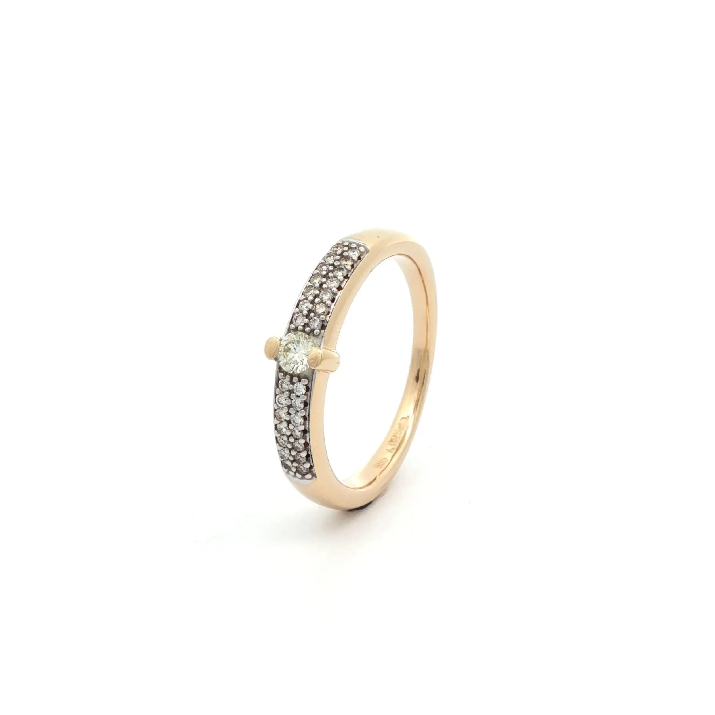 Ring Gelbgold mit Brillanten