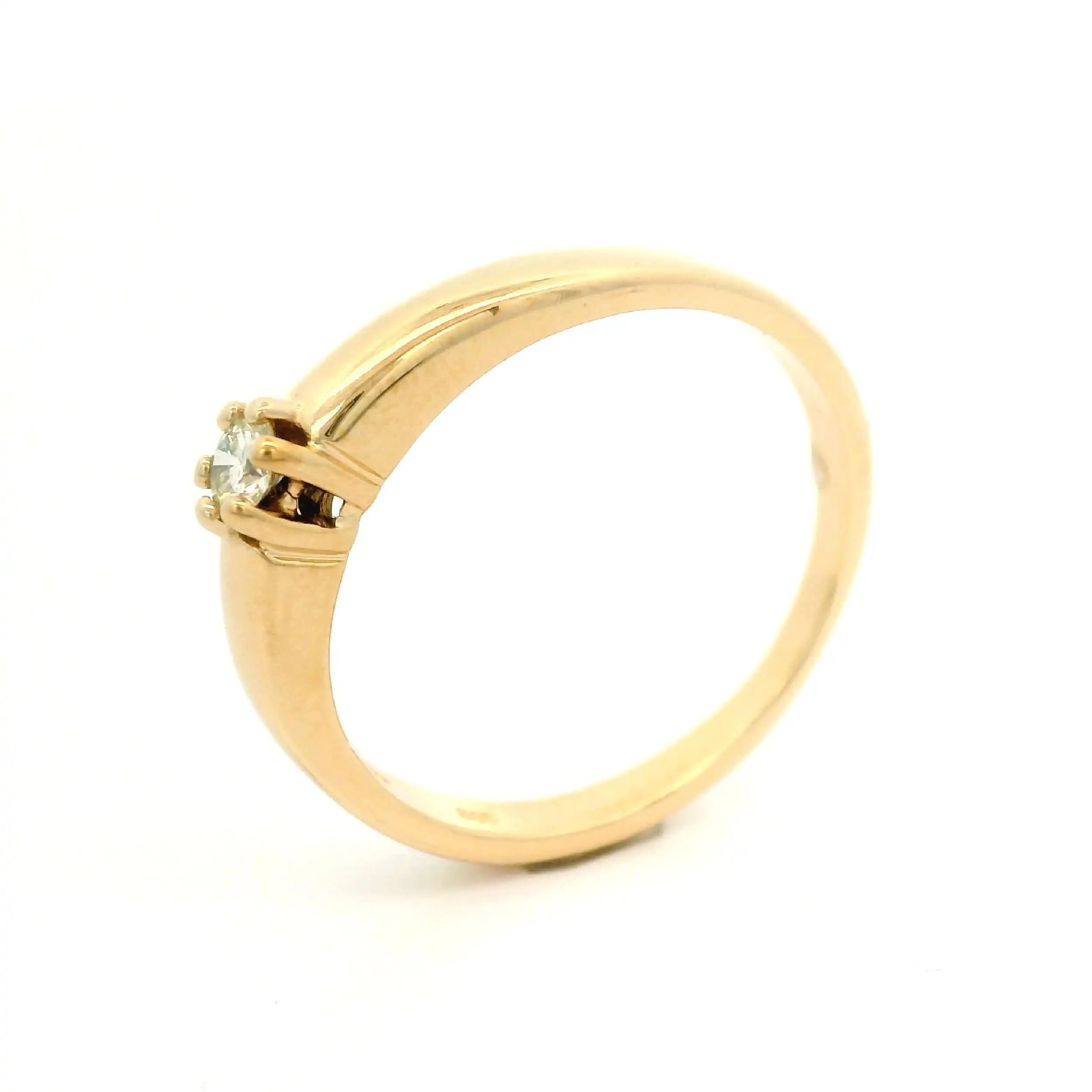 Ring Gelbgold mit Brillant "Christ" Ring Gelbgold mit Brillant "Christ"