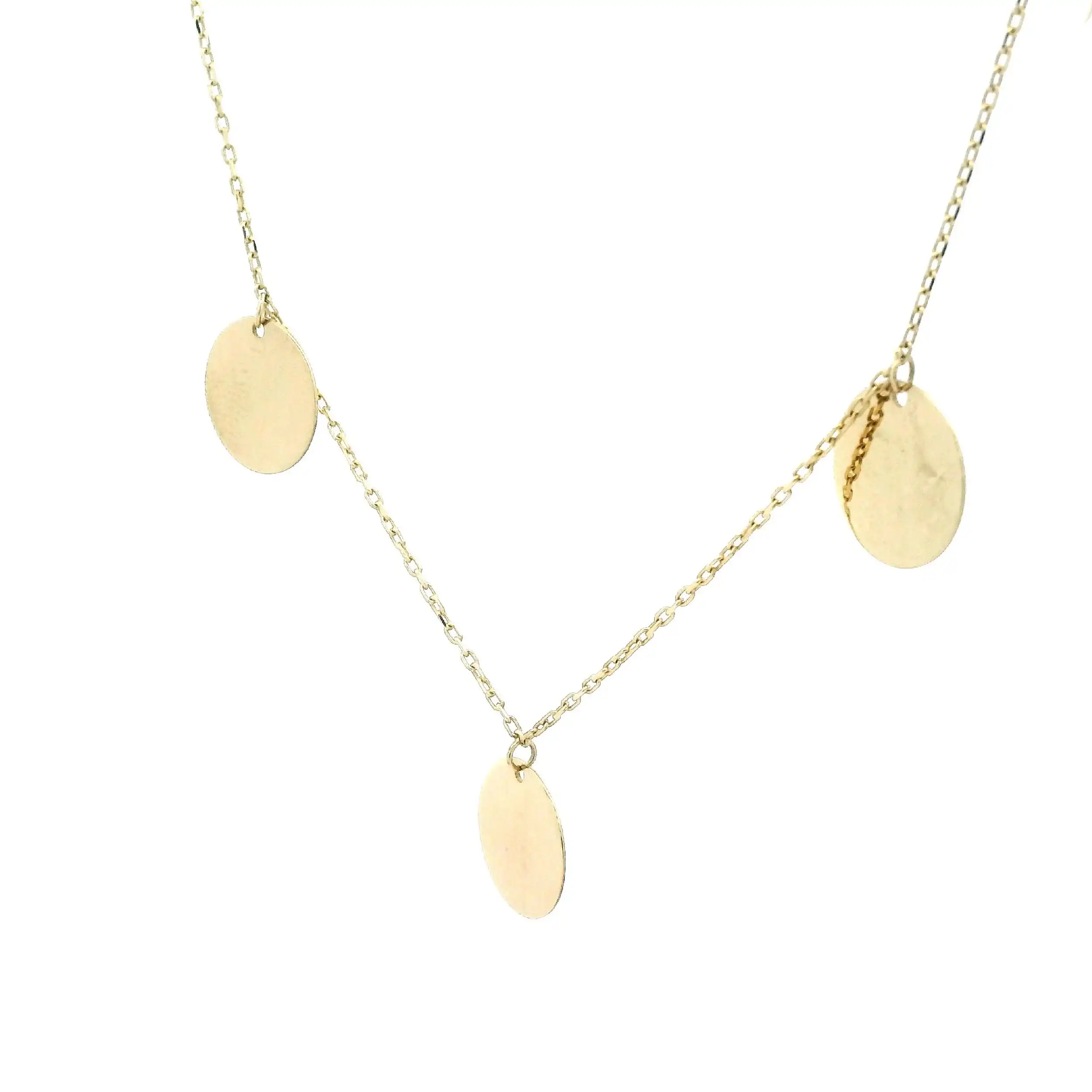 Plättchenkette Gelbgold Plättchenkette Gelbgold