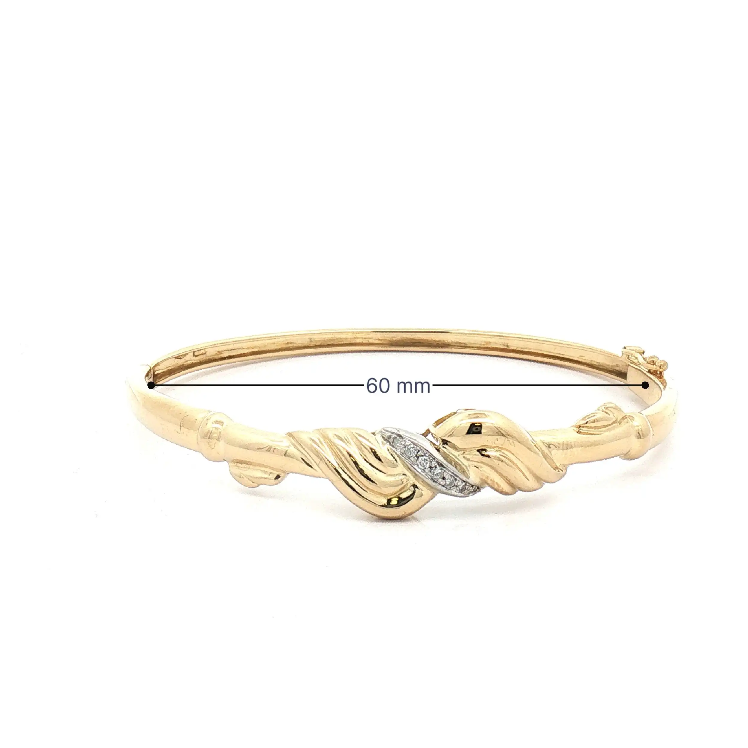 Armreif Bicolor mit Brillanten Armreif Bicolor mit Brillanten