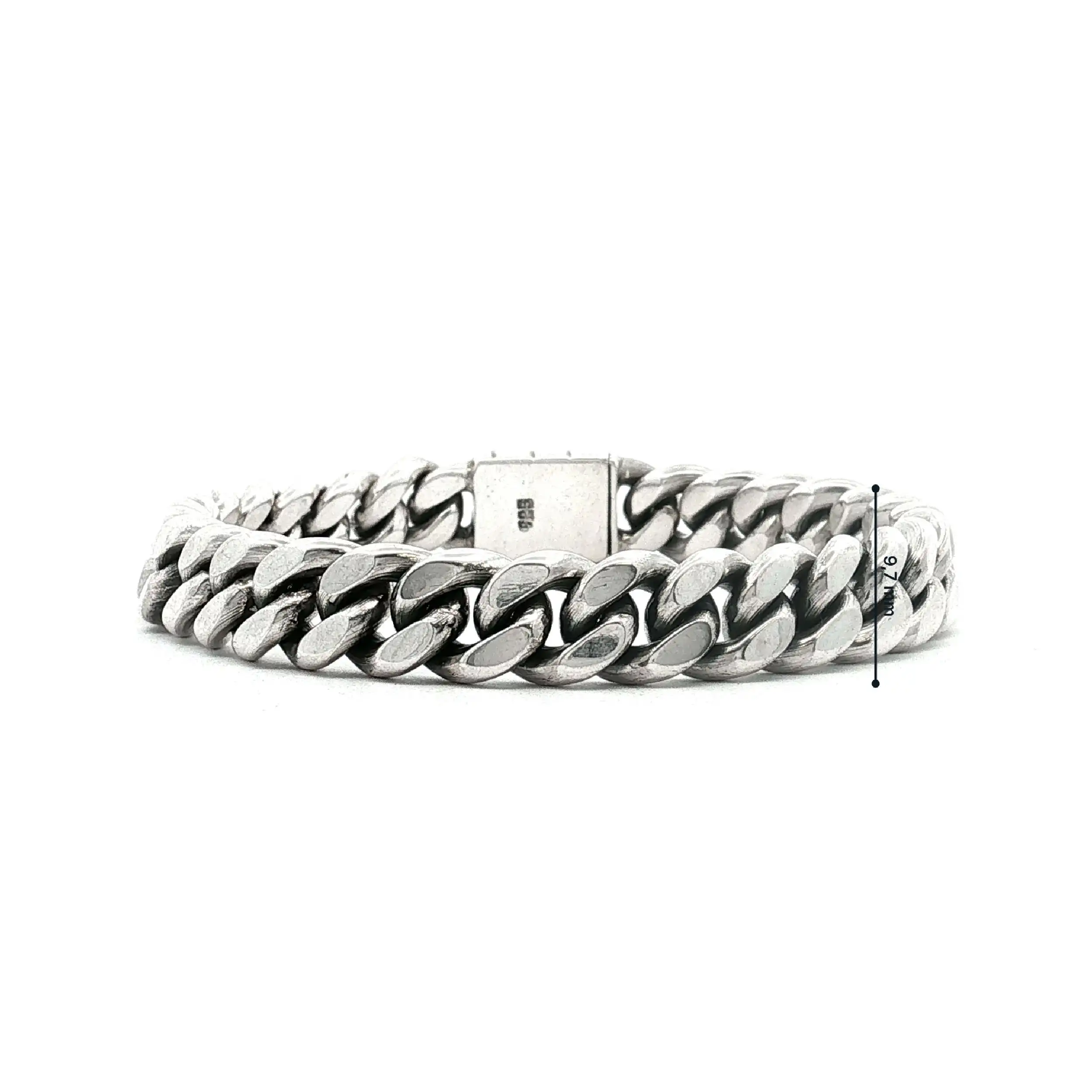 Panzerarmband Silber
