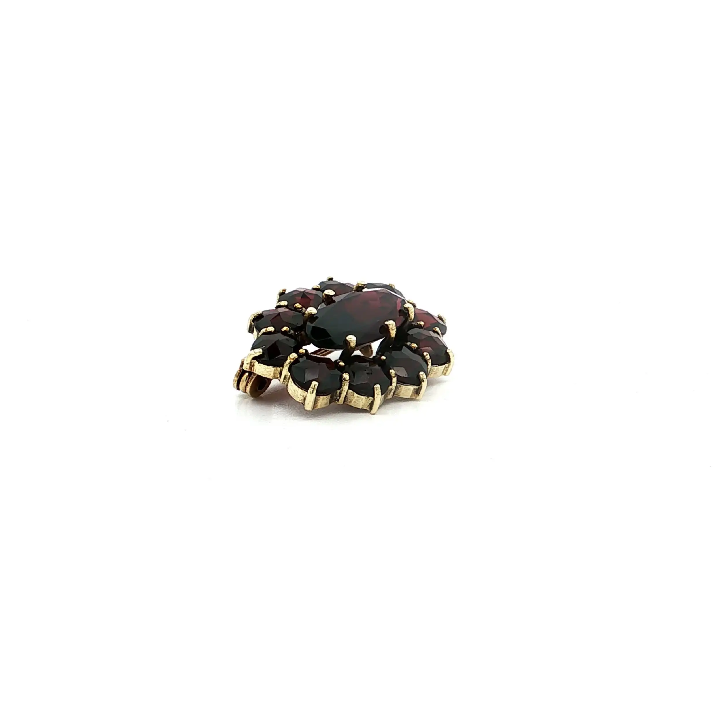 Nadel Gelbgold mit Granat Nadel Gelbgold mit Granat