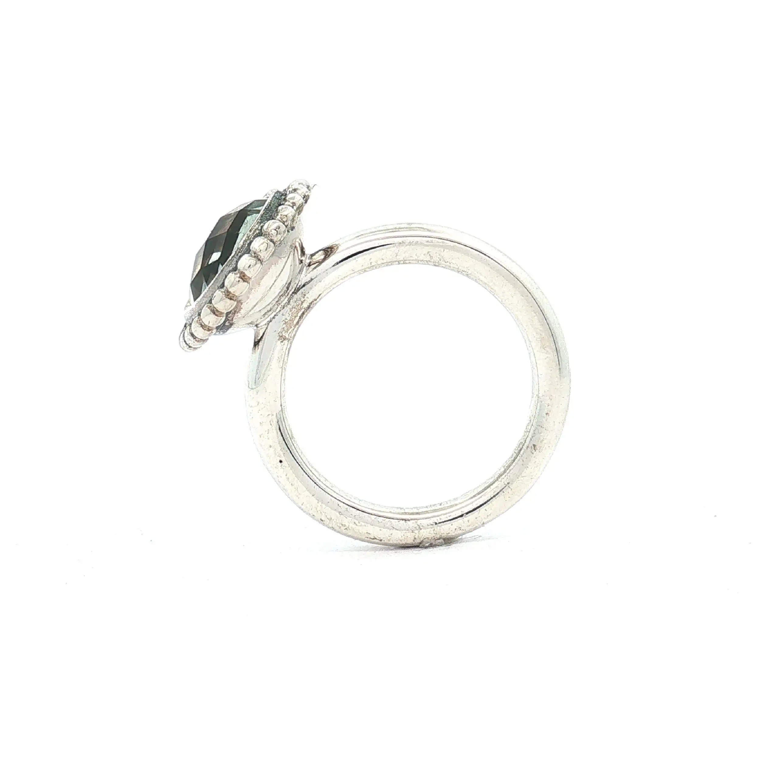 Ring Silber Pandora mit hellgrünen Quarz Ring Silber Pandora mit hellgrünen Quarz