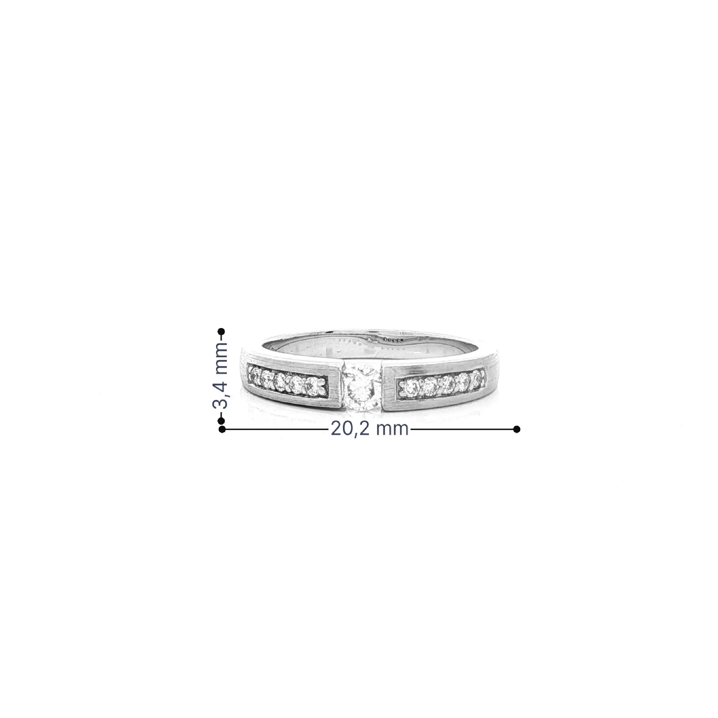 Ring Weißgold mit Brillanten Ring Weißgold mit Brillanten