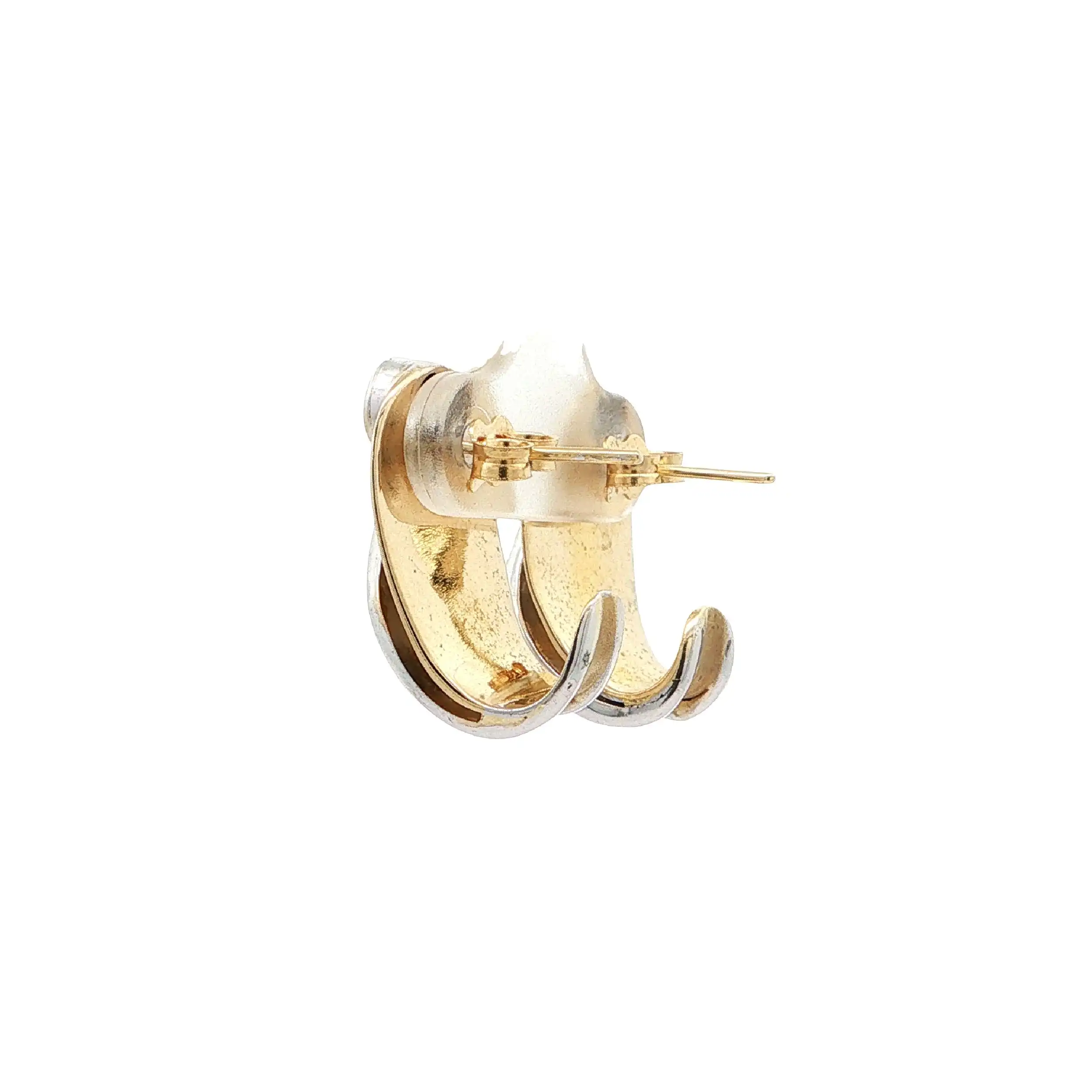 Ohrstecker Bicolor mit Brillant