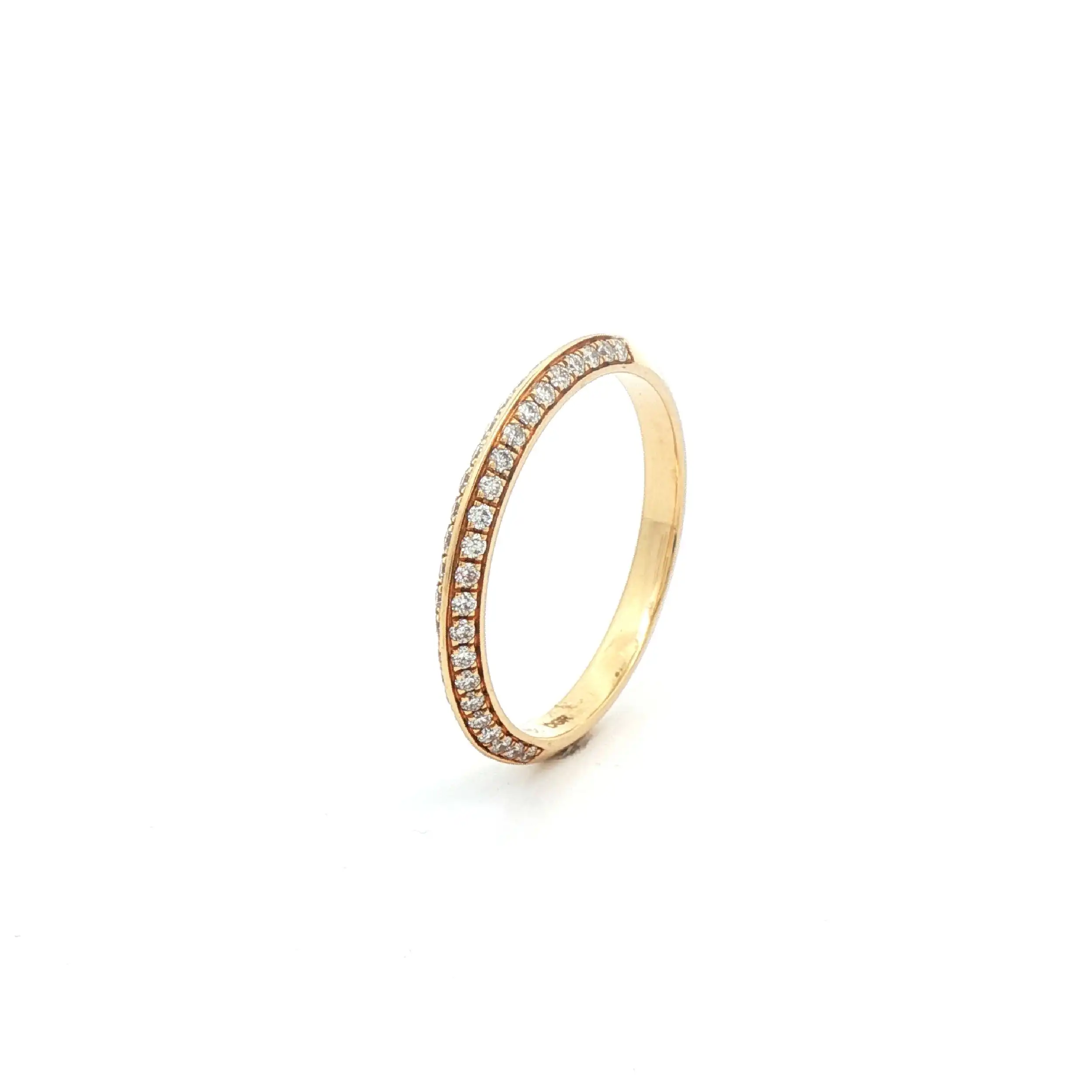 Halbmemoryring Gelbgold mit Brillanten Halbmemoryring Gelbgold mit Brillanten