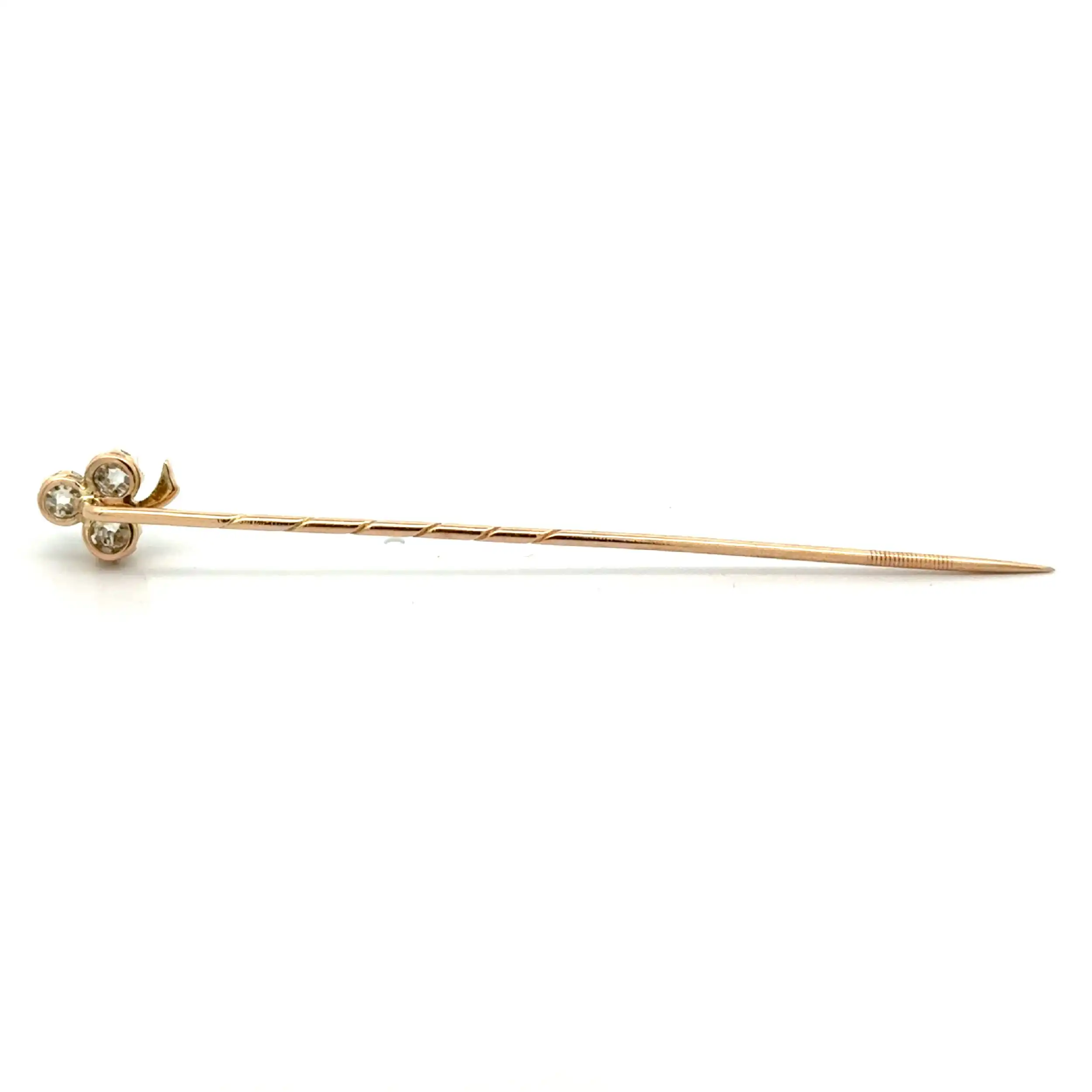 Nadel Gelbgold mit Altschliff Brillanten Nadel Gelbgold mit Altschliff Brillanten