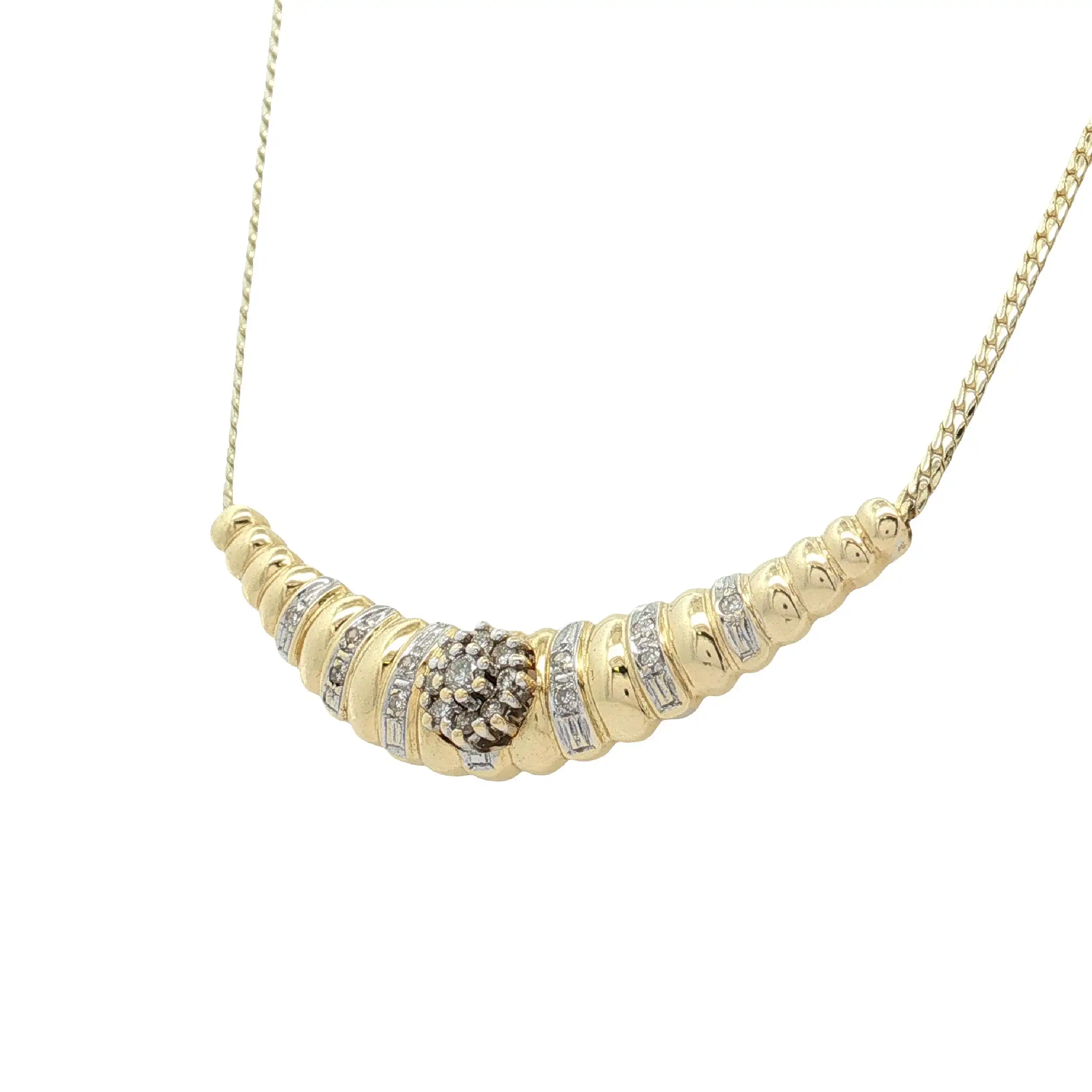 Collier Bicolor mit Brillanten Collier Bicolor mit Brillanten