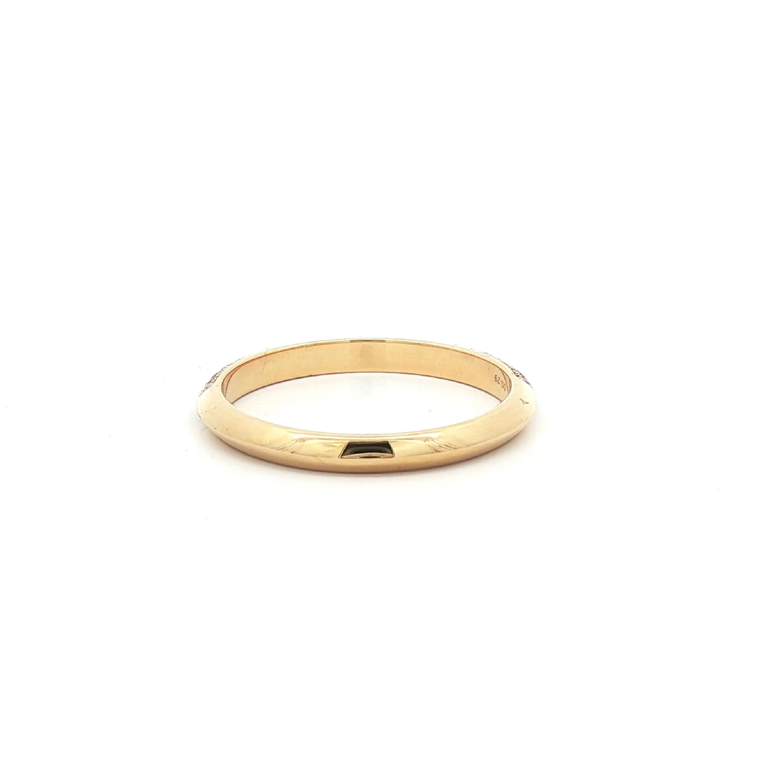 Halbmemoryring Gelbgold mit Brillanten Halbmemoryring Gelbgold mit Brillanten