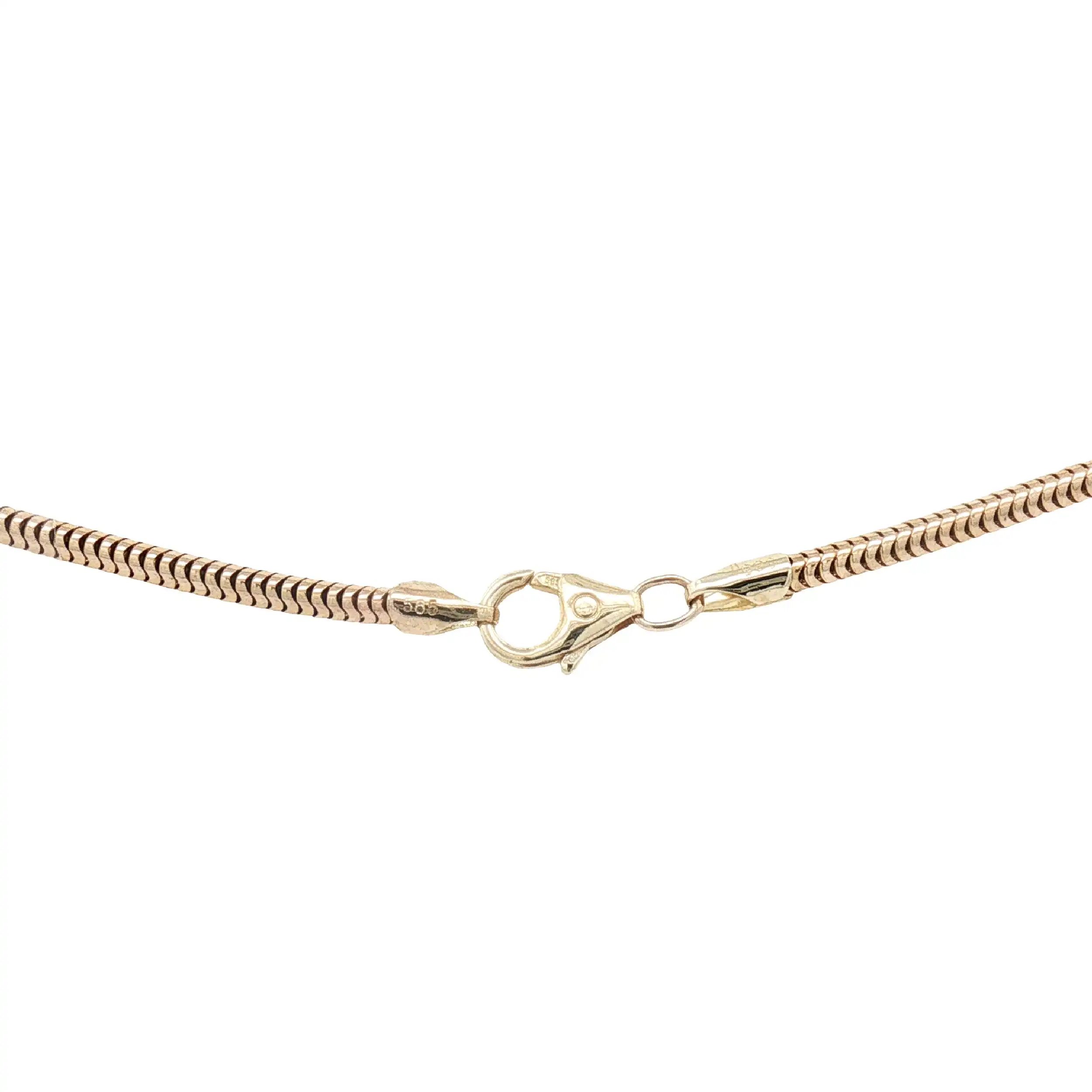 Schlangenkette Gelbgold mit Anhänger und Achat Druse Schlangenkette Gelbgold mit Anhänger und Achat Druse