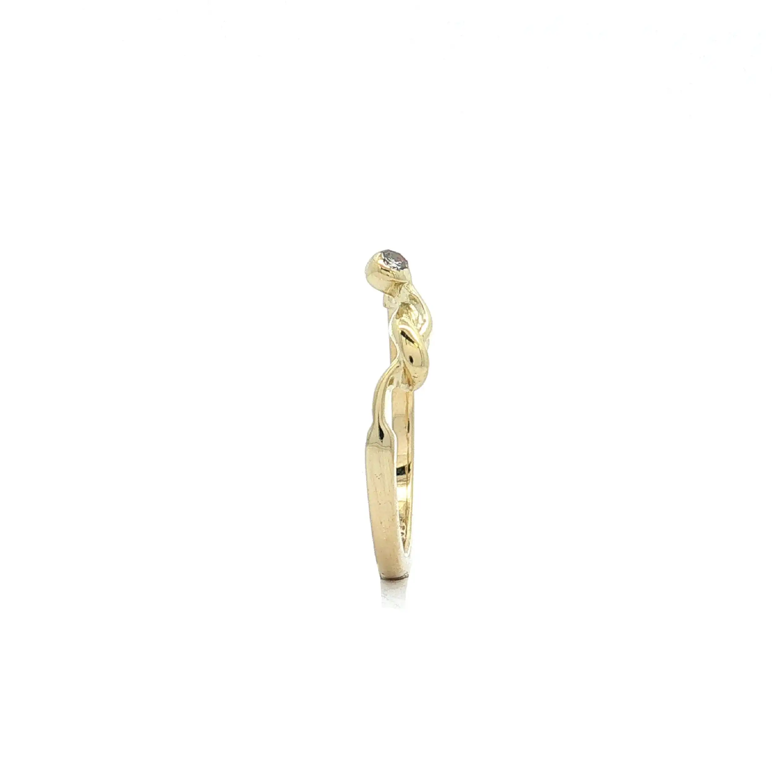 Ring Gelbgold mit Diamant Solitär Ring Gelbgold mit Diamant Solitär