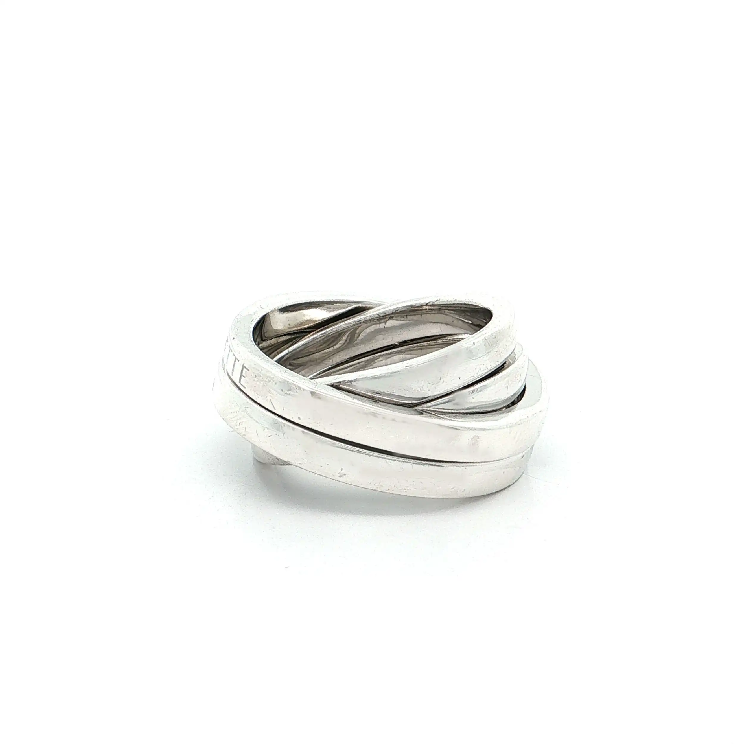 Rollring Silber mit Zirkonia