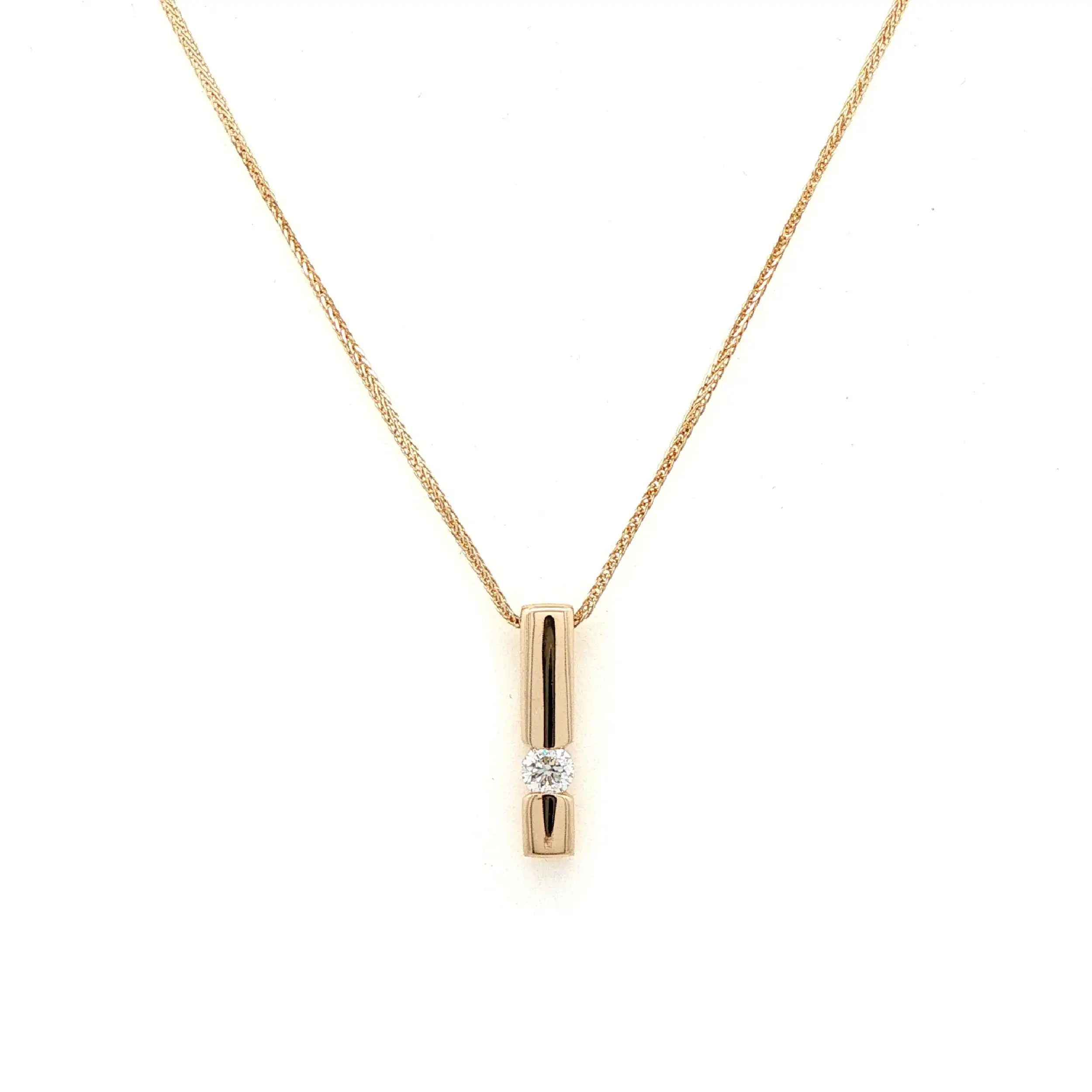 Kette Gelbgold mit Anhänger mit Brillant von Christ